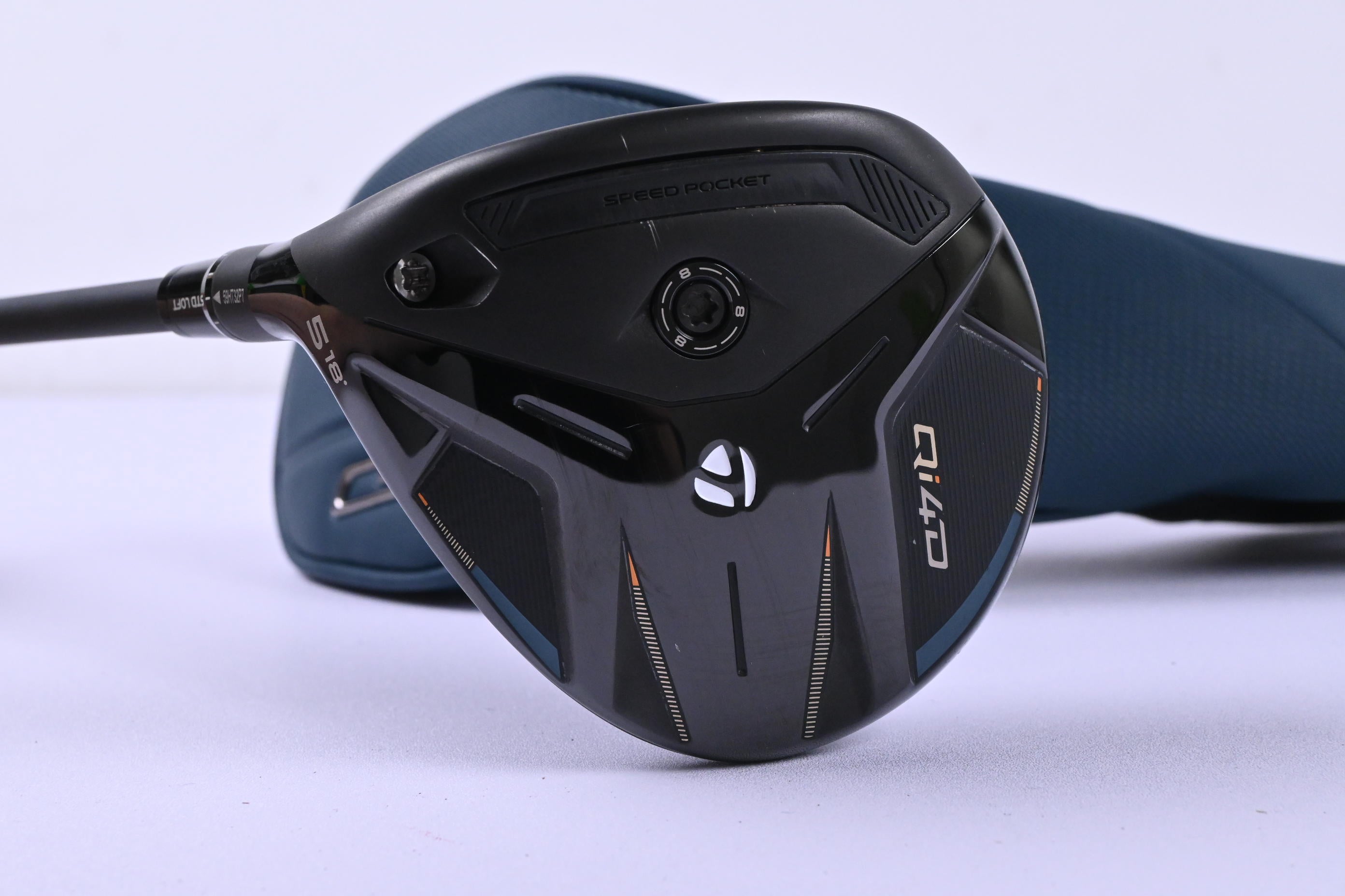 Left Hand Taylormade Qi4D #5 Wood / 18 Degree / Stiff Flex REAX 75 Shaft