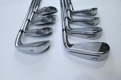 Left Hand Taylormade Qi Irons / 5-PW+AW+SW / Regular Flex KBS Max MT 85 Shafts