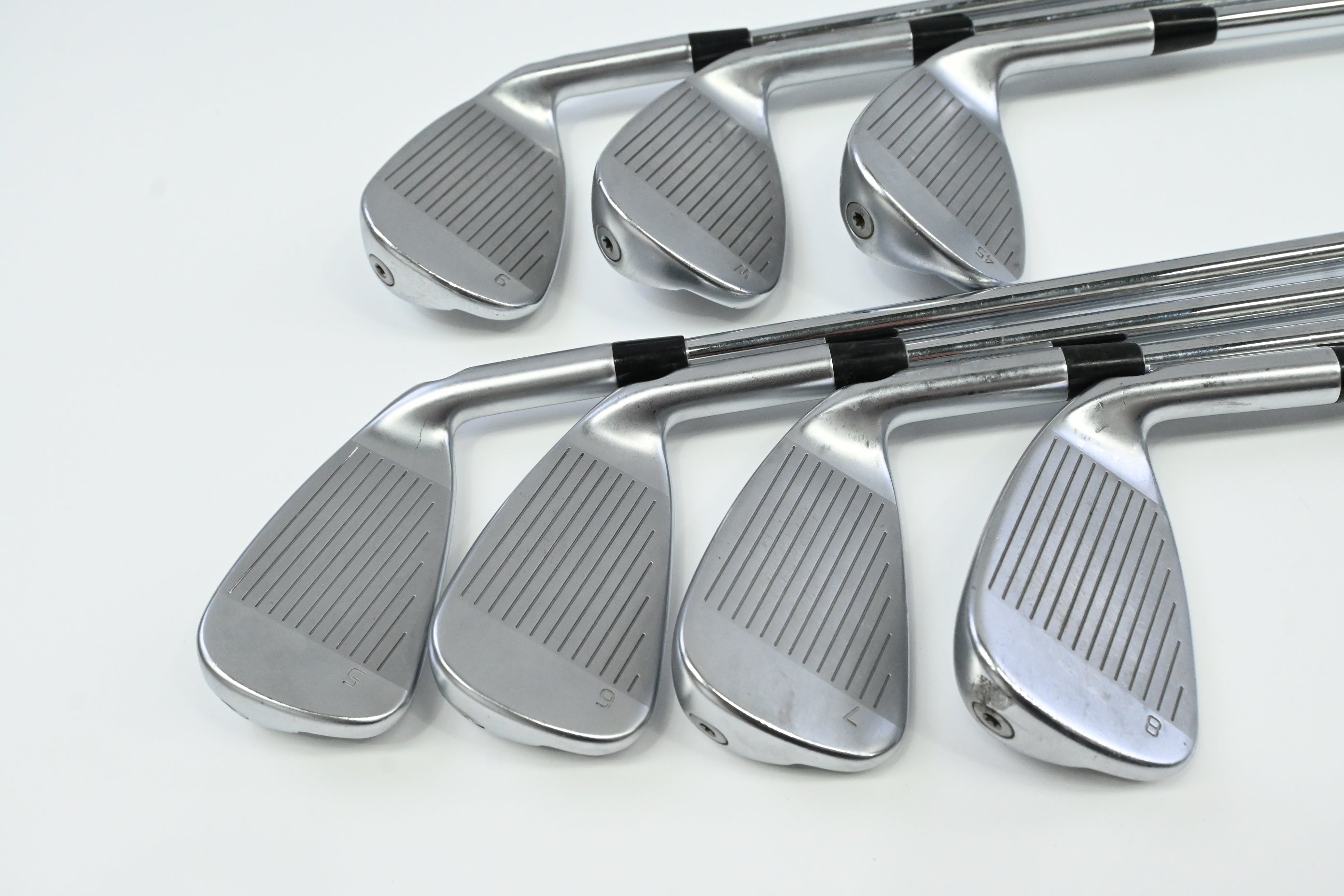 Left Hand Ping G430 Irons / 5-PW+45° / Blue Dot / Stiff Flex NS Pro Modus3