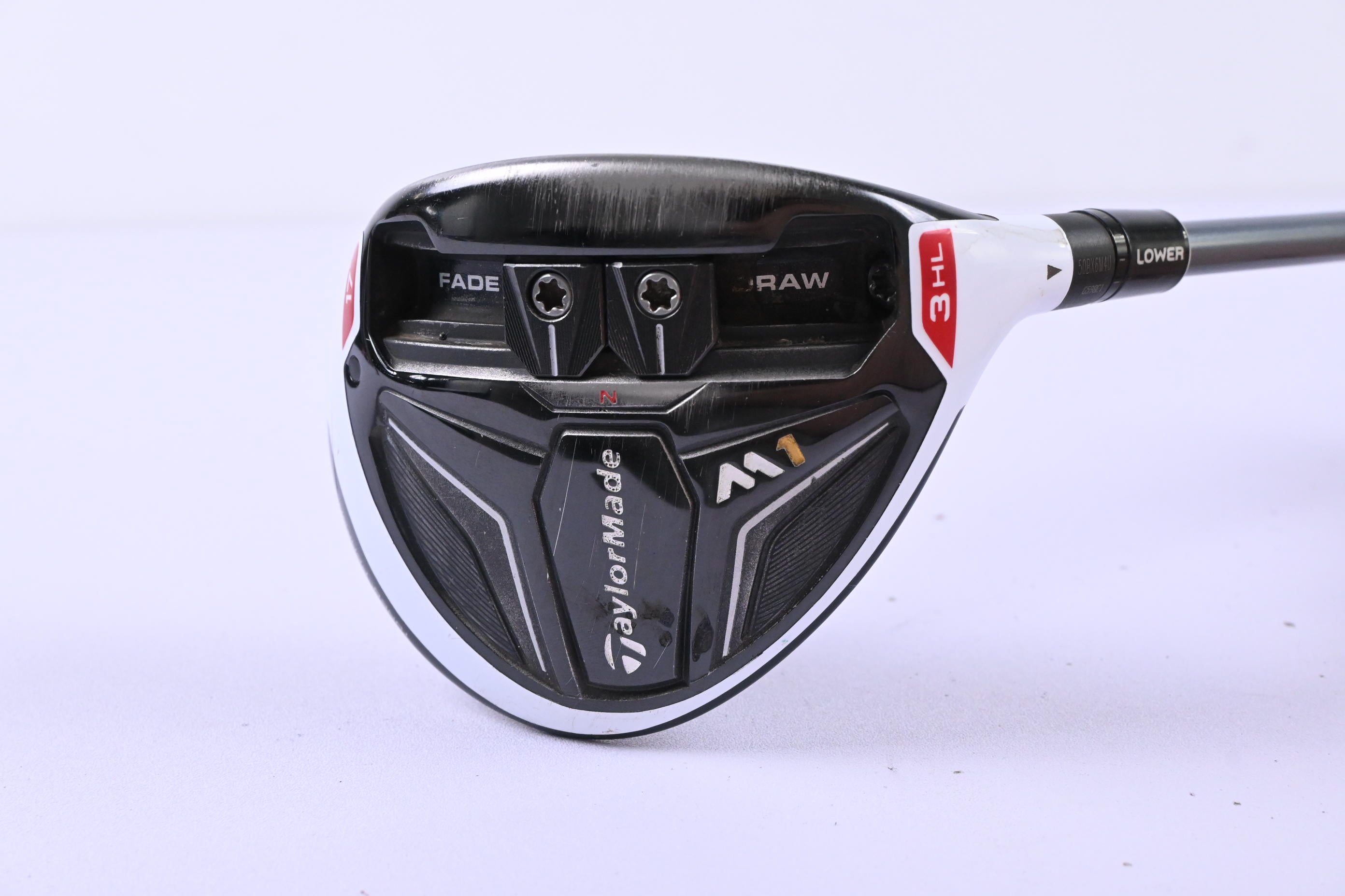 Taylormade M1 #3 Wood / 17 Degree / Stiff Flex Matrix Ozik MFS Q4 Red Tie 50