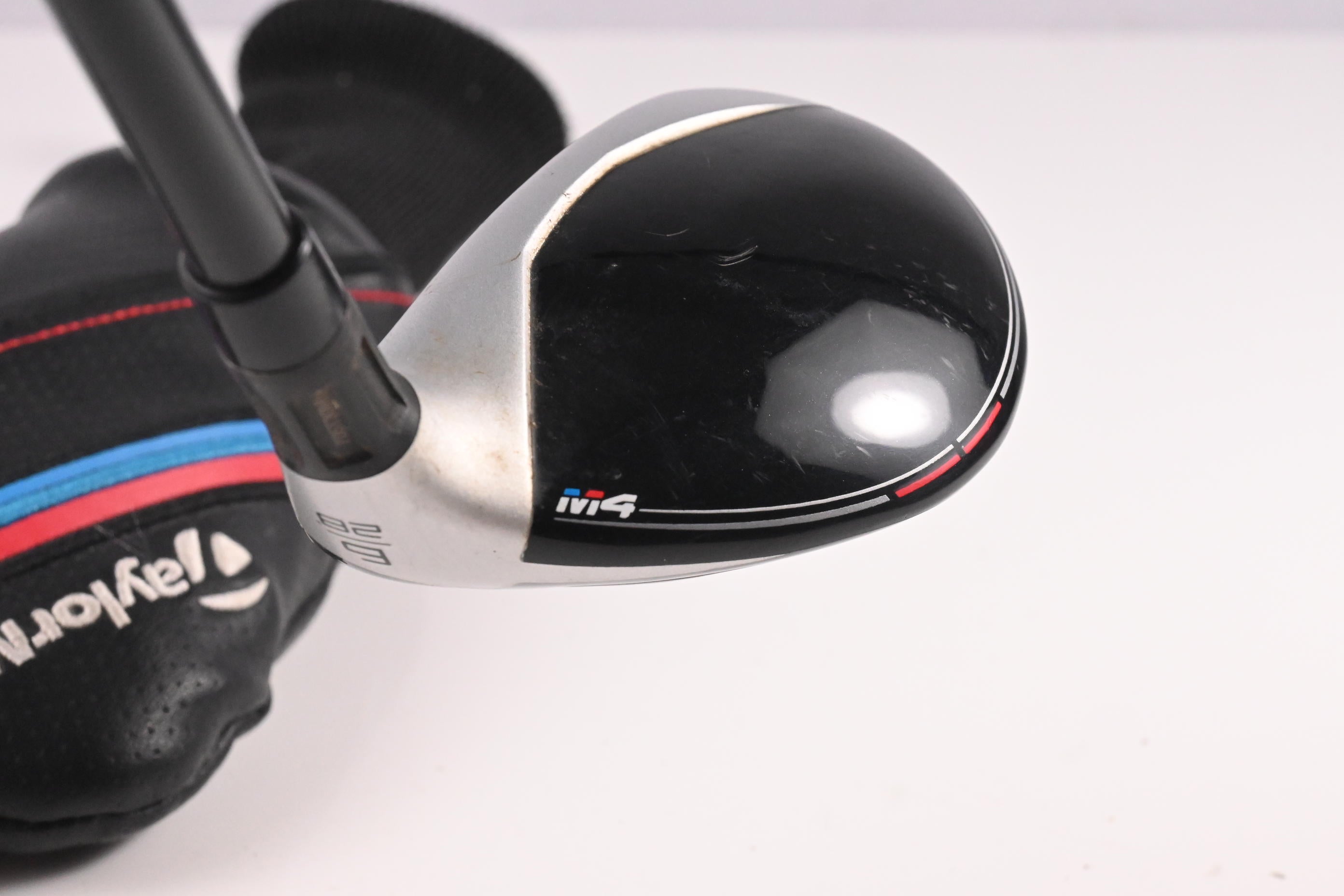 Taylormade M4 #6 Hybrid / 28 Degree / Stiff Flex Fujikura Atmos Red 7 Shaft