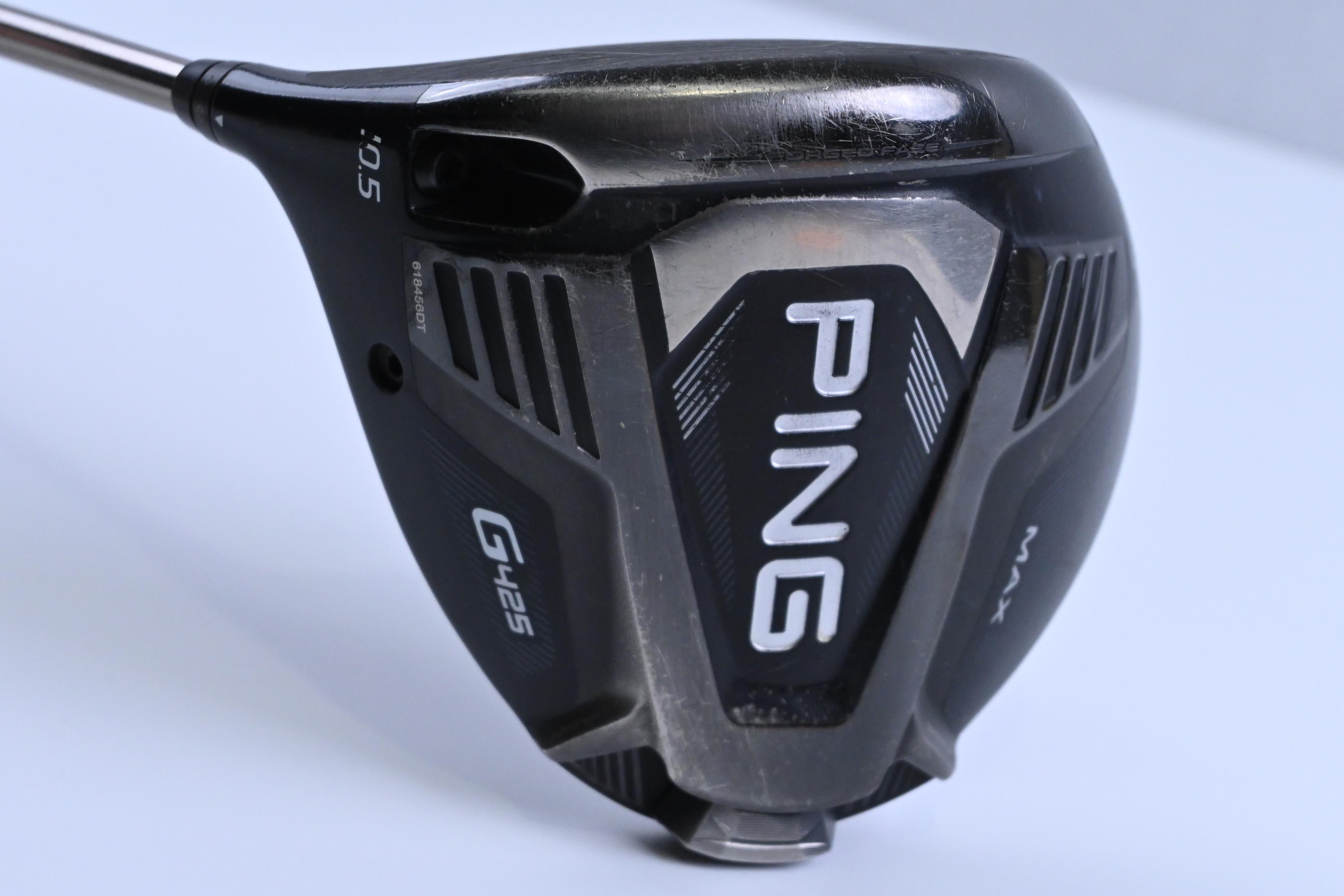 Left Hand Ping G425 Max Driver / 10.5 Degree / Stiff Flex Ping Tour Chrome 65
