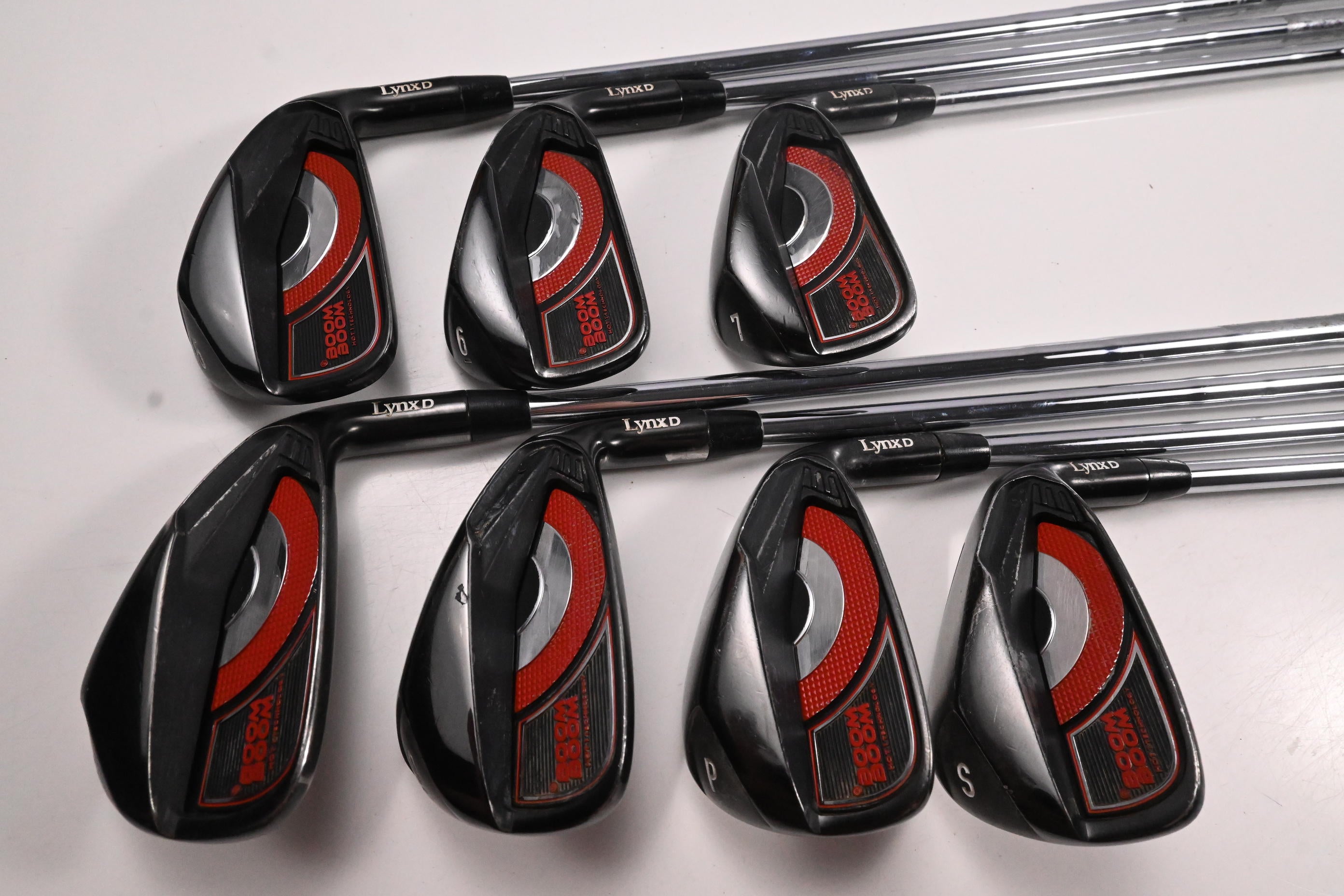 Lynx Boom Boom Irons / 5-PW+SW / Regular Flex Lynx Shafts