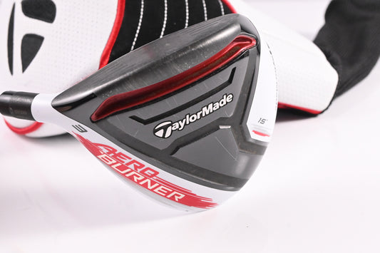 Left Hand Taylormade Aeroburner #3 Wood / 15 Degree / Regular Flex Matrix Speed