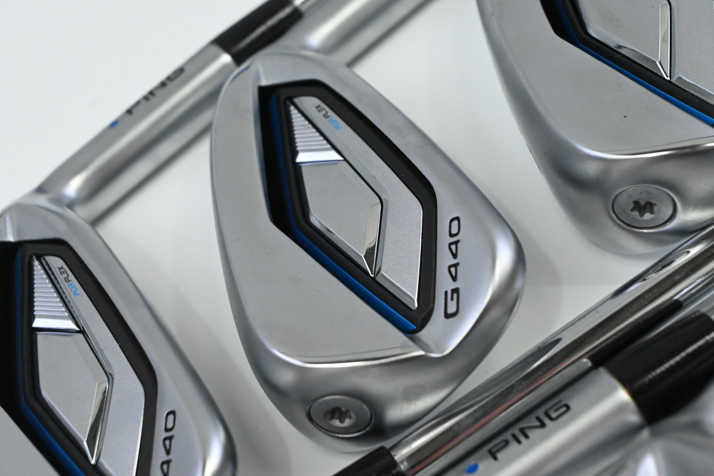 Ping G440 Irons / 6-PW+UW+56° / Blue Dot / Regular Flex Ping AWT 3.0 Shafts