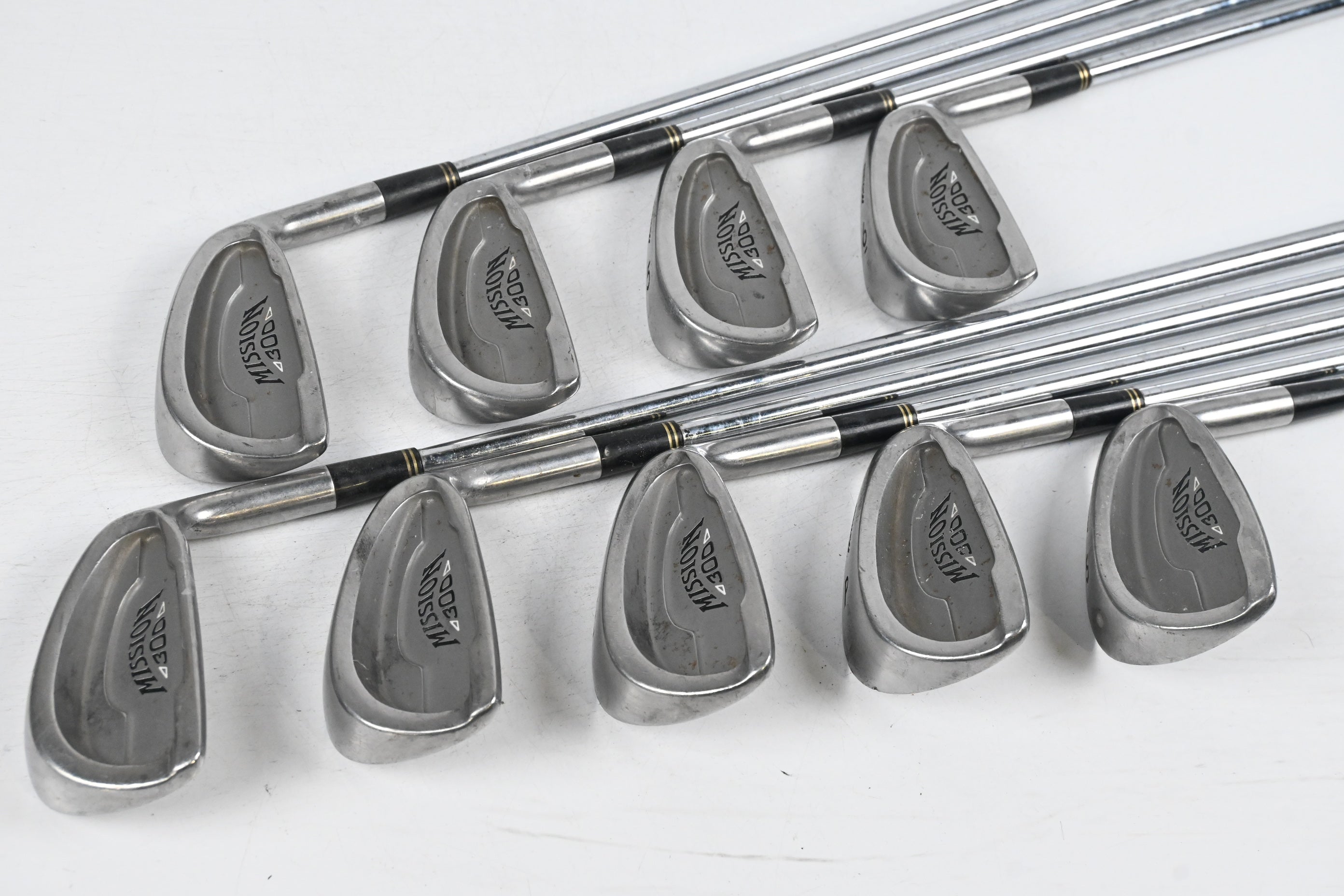 Mizuno Mission 300 Irons / 3-PW+SW / Regular Flex Dynaflex Light Shafts