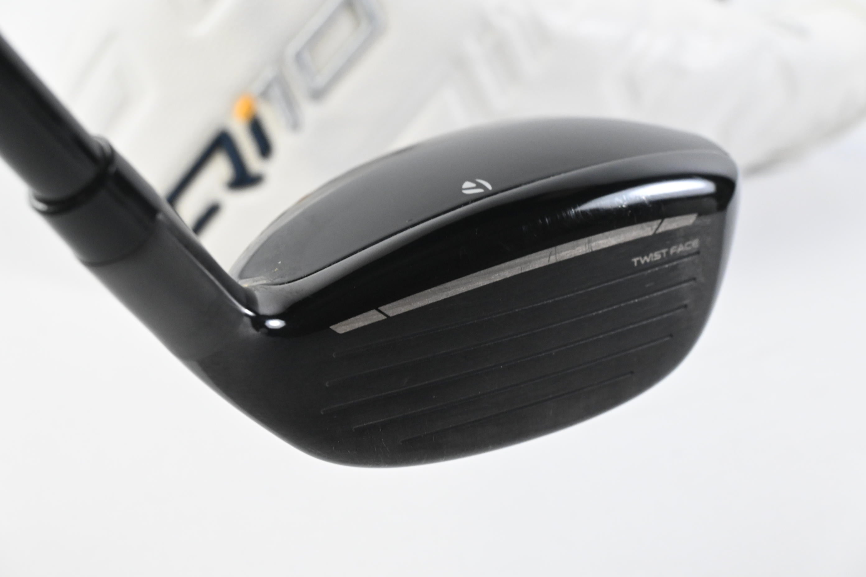 Left Hand Taylormade Qi10 #4 Hybrid / 22 Degree / Stiff Flex Ventus Blue 7 Shaft