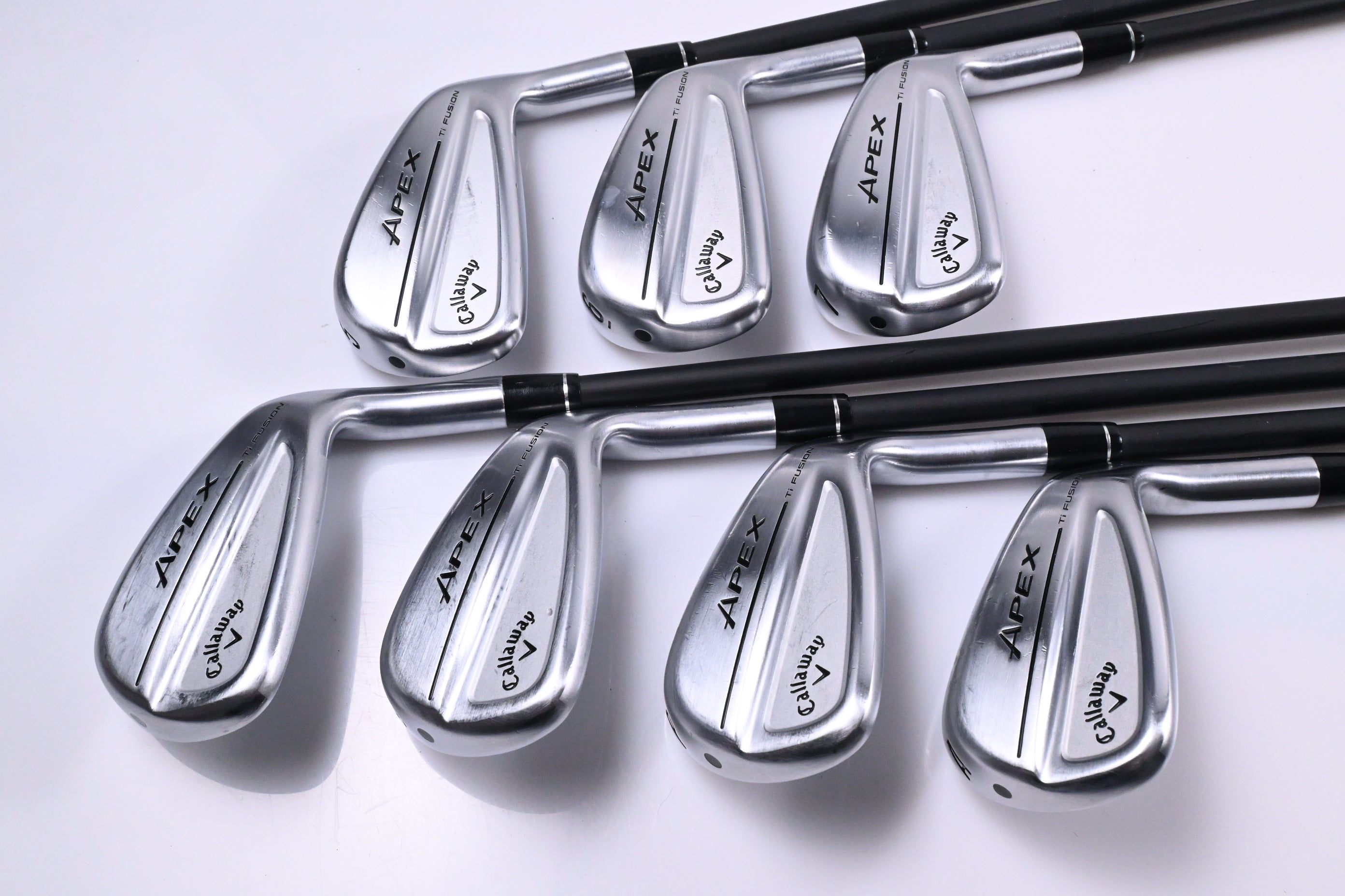Callaway Apex Ti Fusion 250 Irons / 5-PW+GW / Regular Flex MMT 70 Shafts