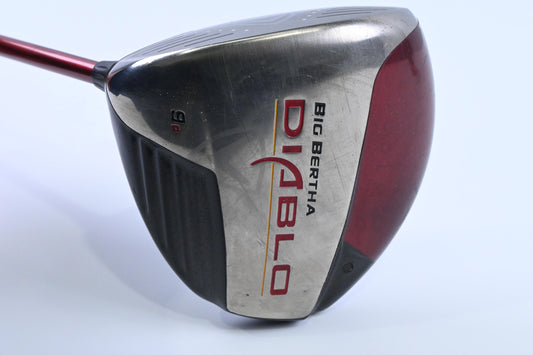 Left Hand Callaway Big Bertha Diablo Driver / 9 Degree / Stiff Flex Aldila DVS
