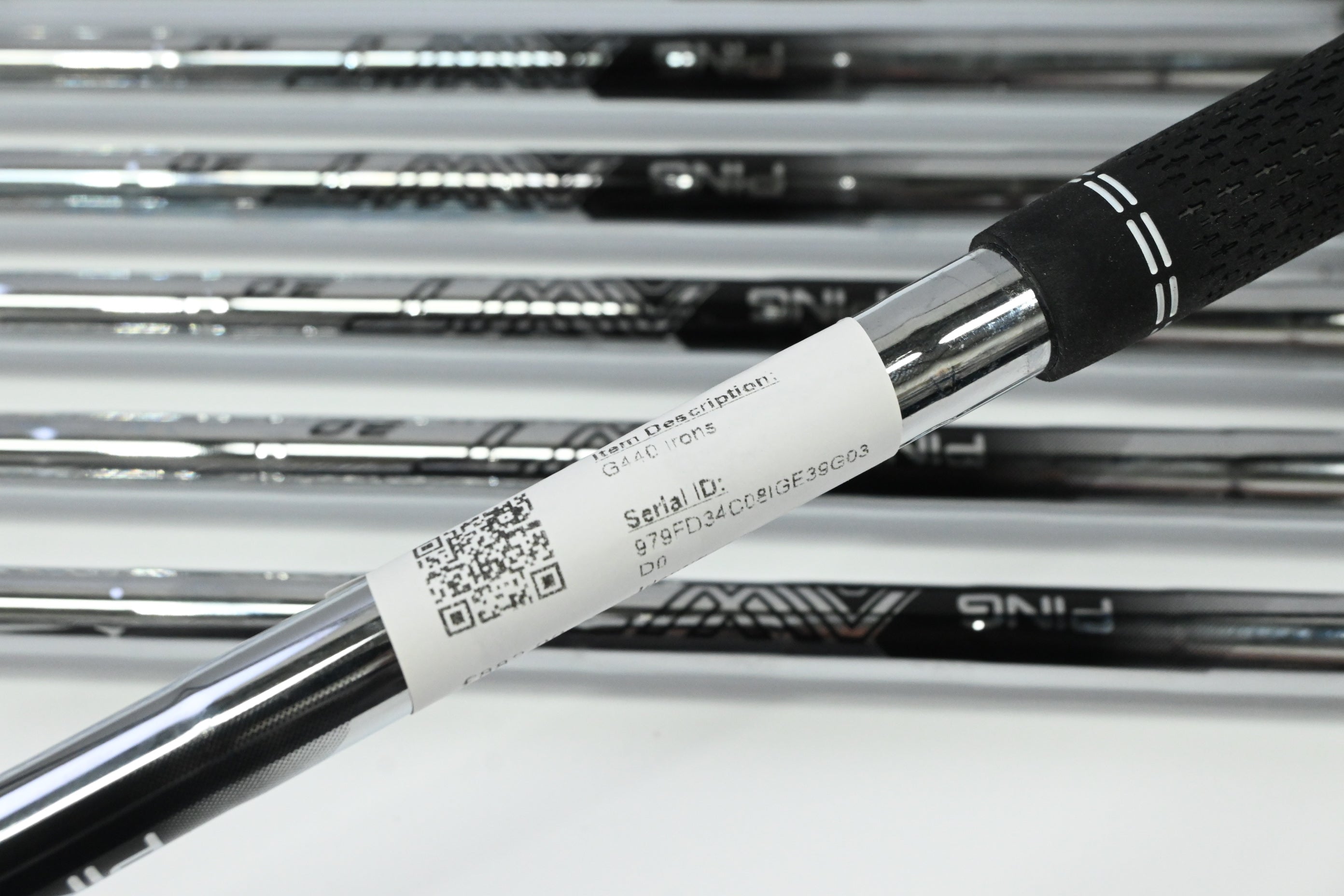 Ping G440 Irons / 6-PW+UW+56° / Blue Dot / Regular Flex Ping AWT 3.0 Shafts