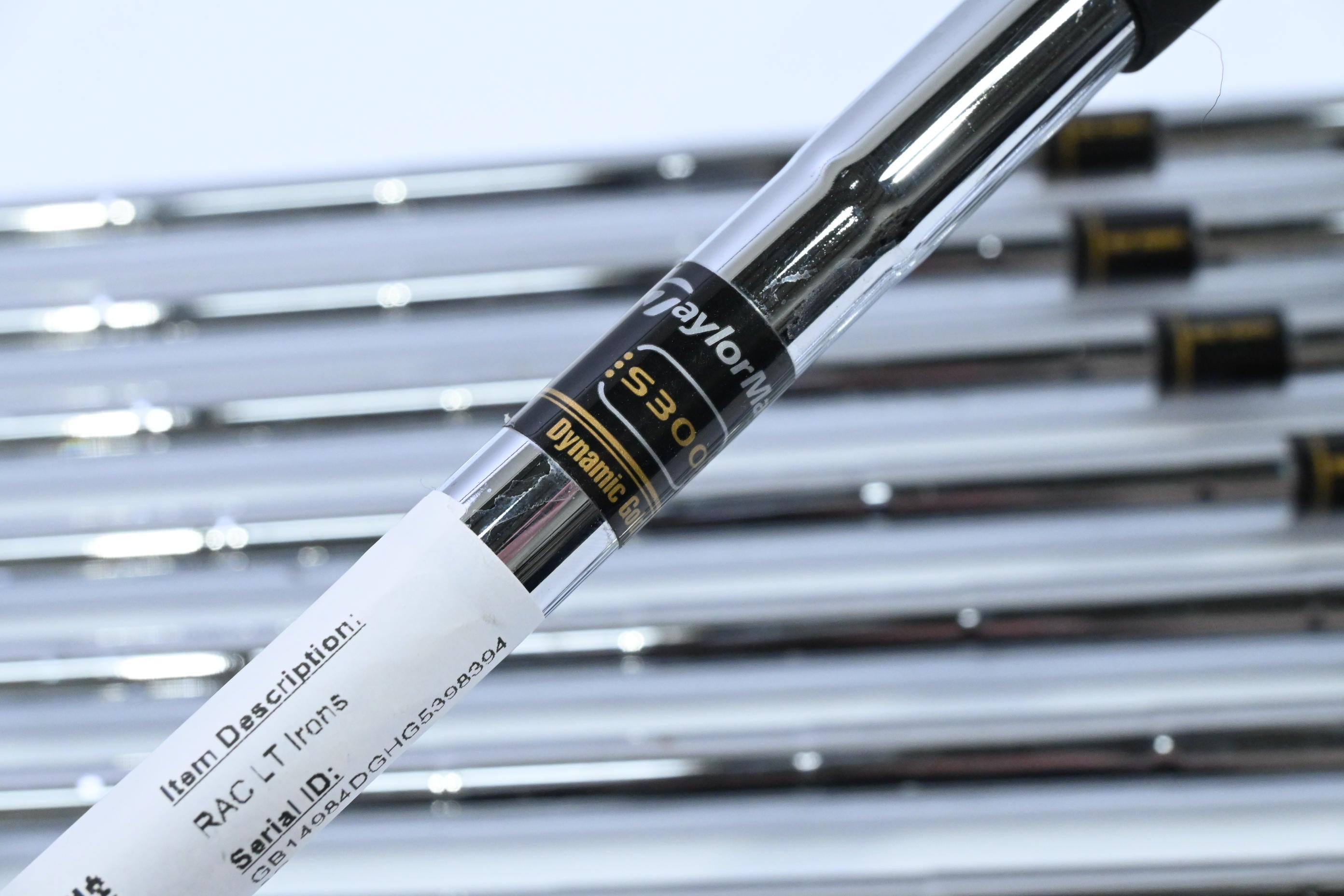 Taylormade RAC LT Irons / 3-PW+SW / Stiff Flex Dynamic Gold S300 Shafts