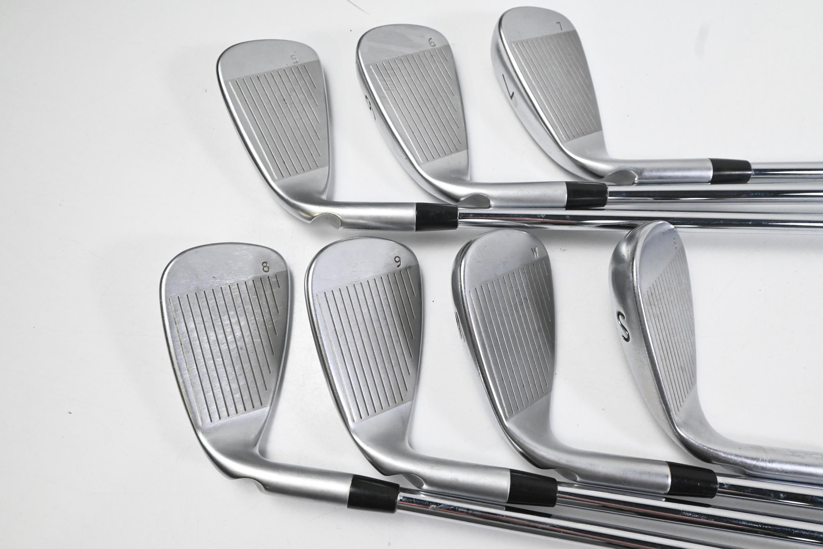 Ping G400 Irons / 5-PW+SW / Green Dot / Stiff Flex Ping AWT 2.0 Shafts