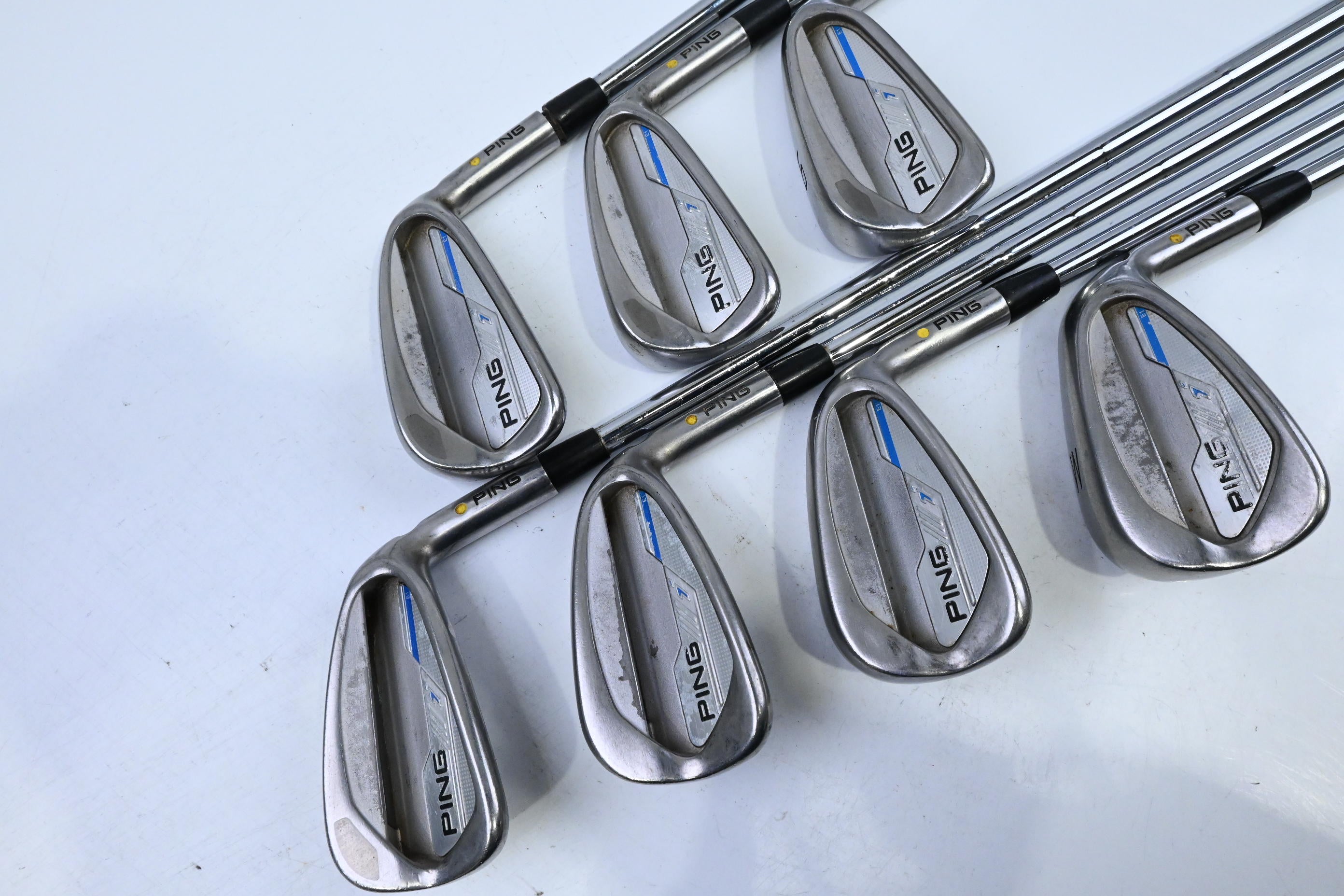 Ping i-Series E1 Irons / 4-PW / Yellow Dot / X-Flex Ping CFS Distance Shafts