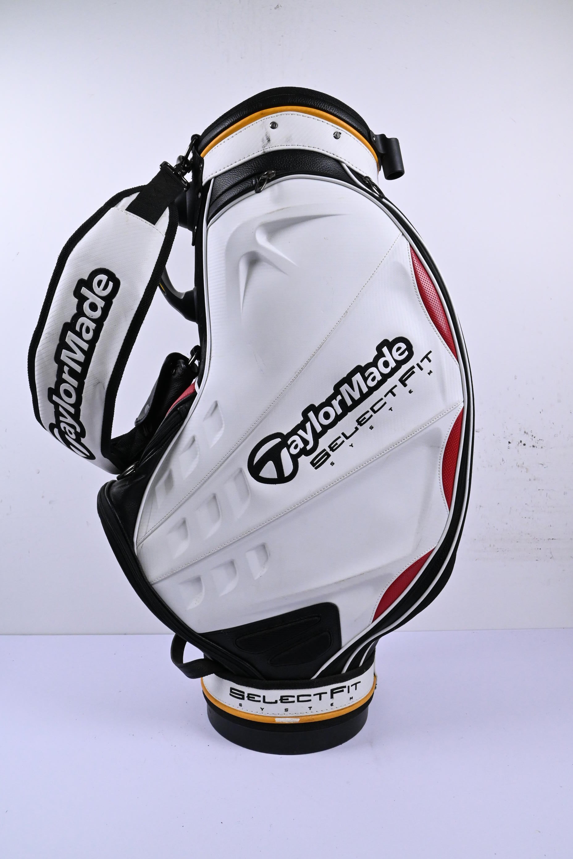 Taylormade Select Fit System Tour Bag / 6-Way Divider / White, Black & Red