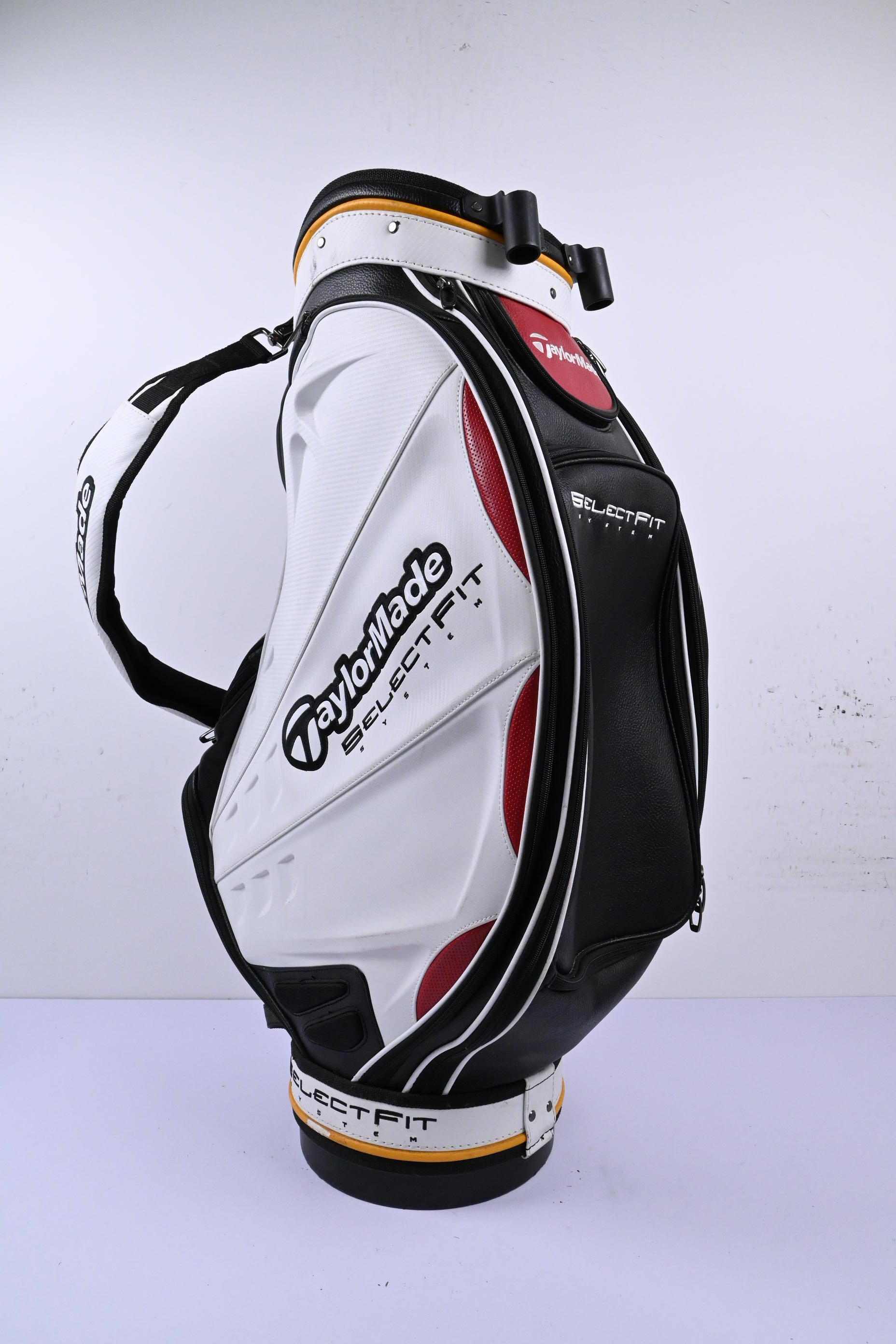 Taylormade Select Fit System Tour Bag / 6-Way Divider / White, Black & Red