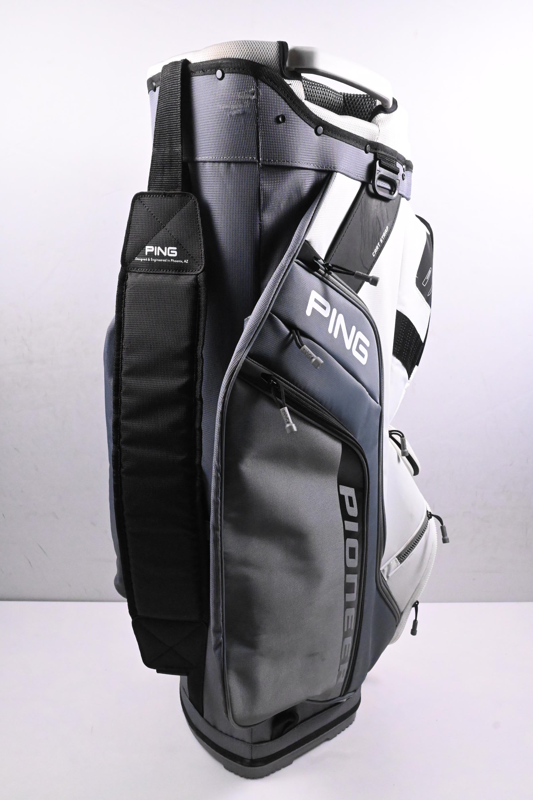 Ping Pioneer Cart Bag / 15-Way Divider / Grey, White