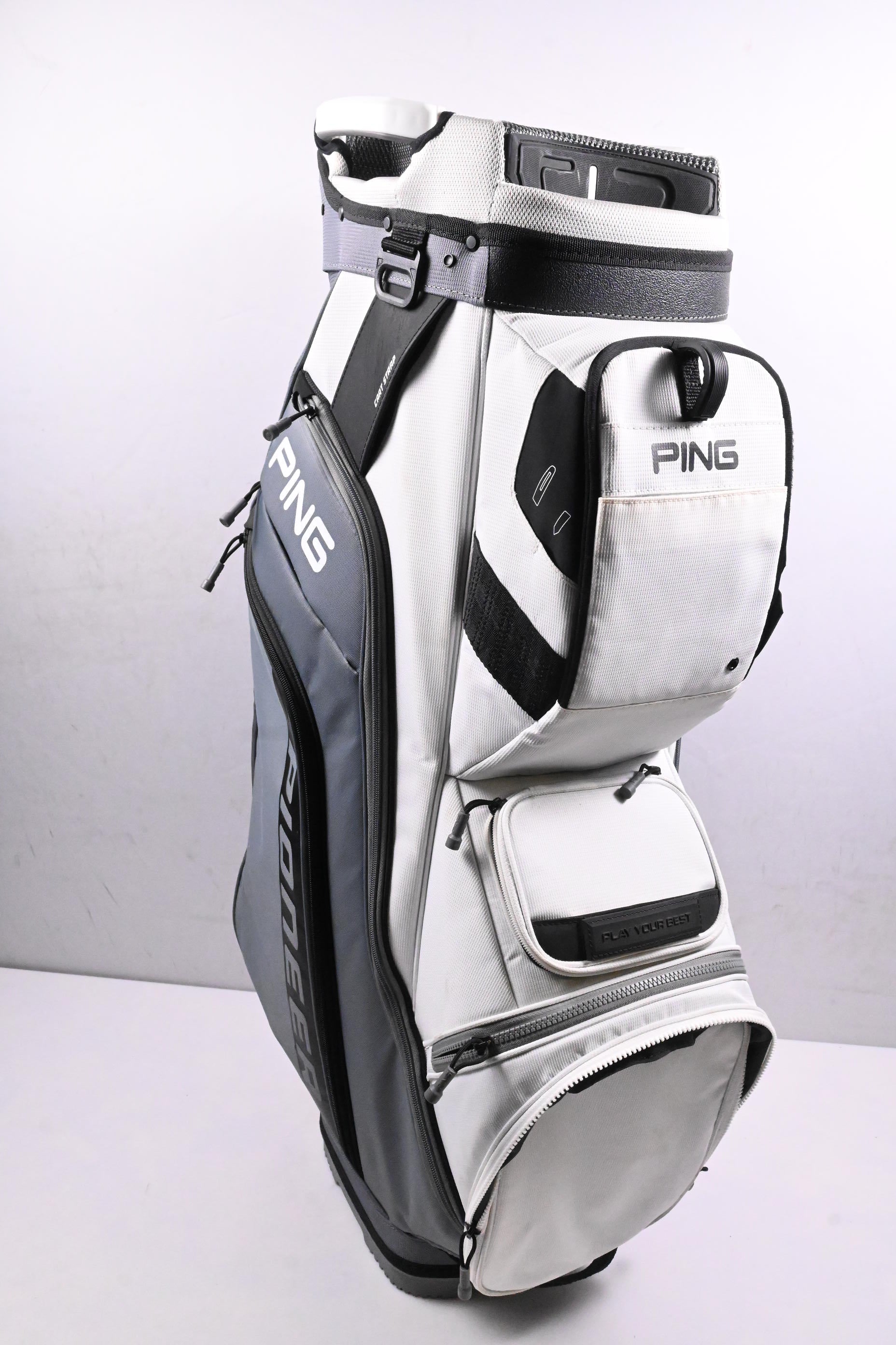Ping Pioneer Cart Bag / 15-Way Divider / Grey, White
