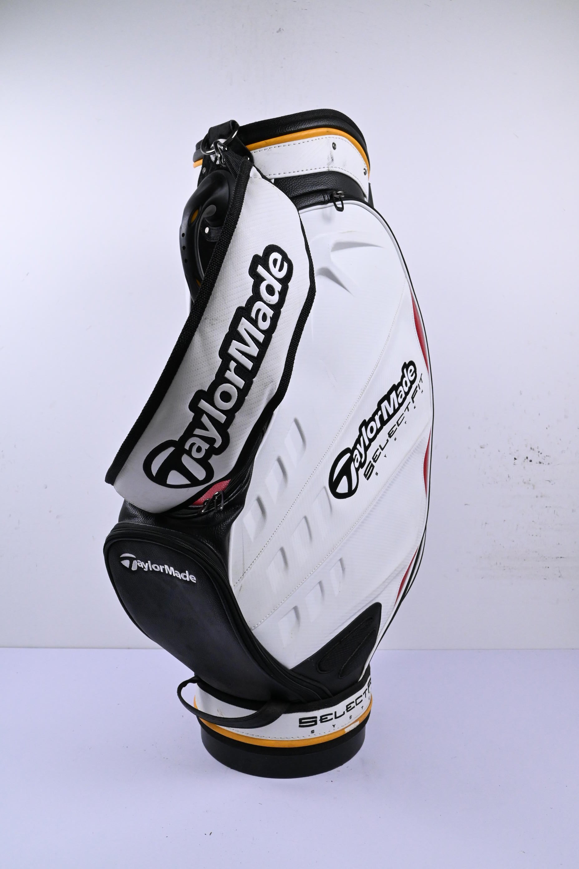 Taylormade Select Fit System Tour Bag / 6-Way Divider / White, Black & Red