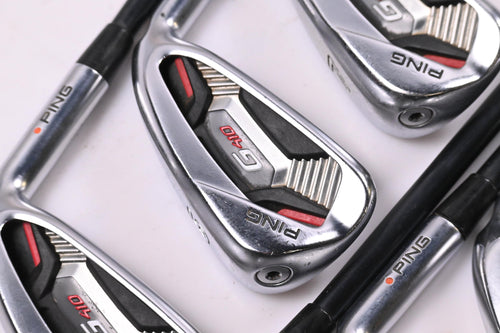 Ping G410 Irons / 5-PW+SW / Orange Dot / Regular Flex Ping Alta CB Red Shafts