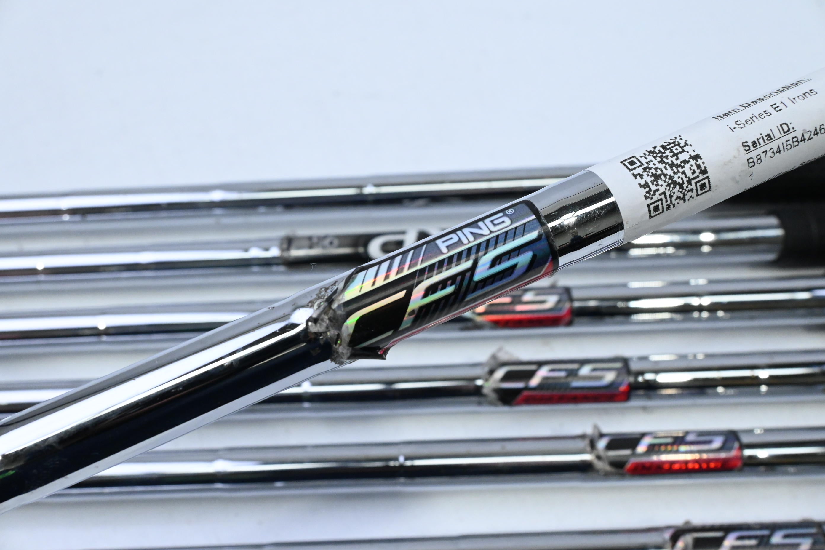 Ping i-Series E1 Irons / 4-PW / Yellow Dot / X-Flex Ping CFS Distance Shafts