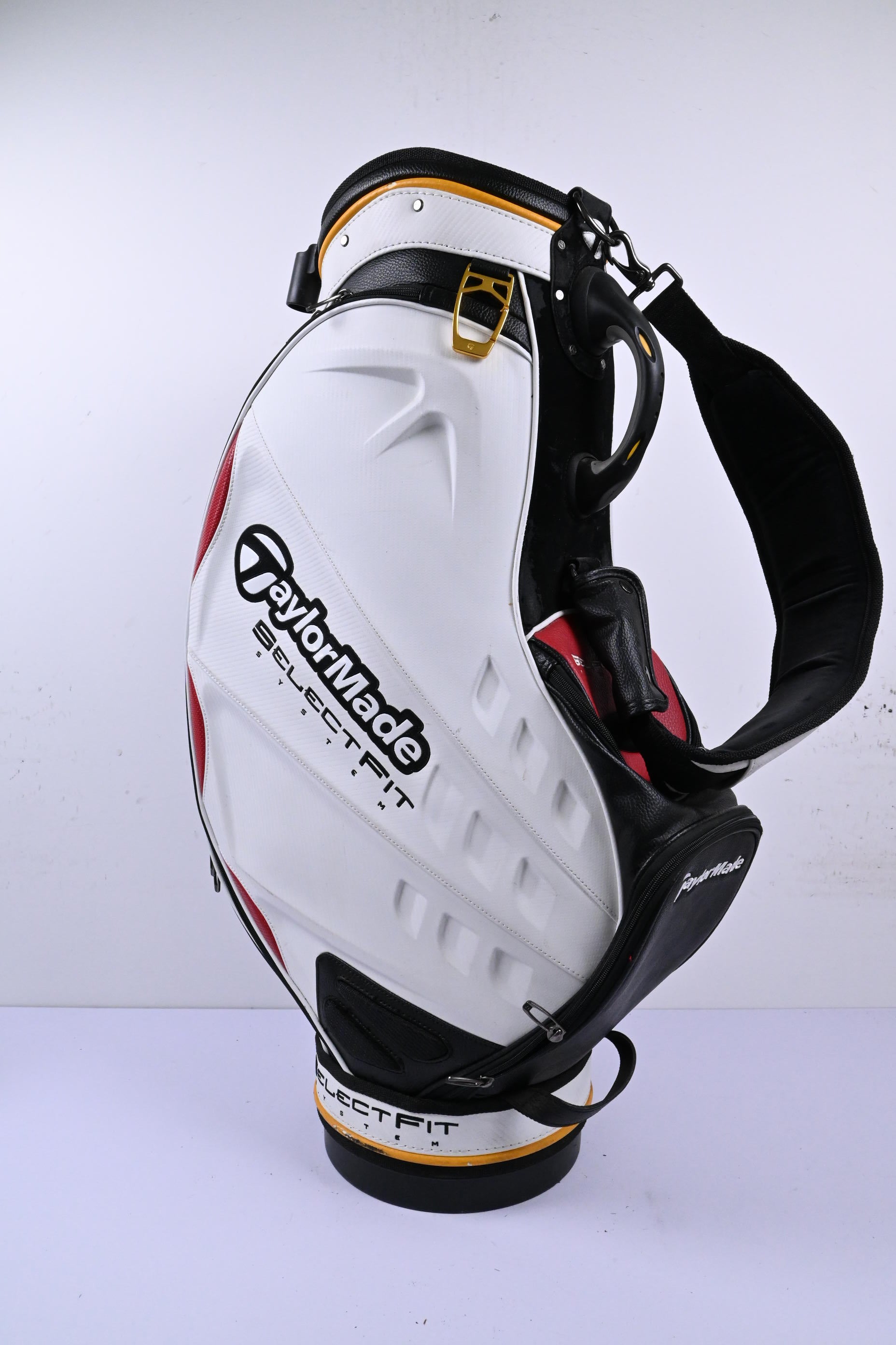 Taylormade Select Fit System Tour Bag / 6-Way Divider / White, Black & Red