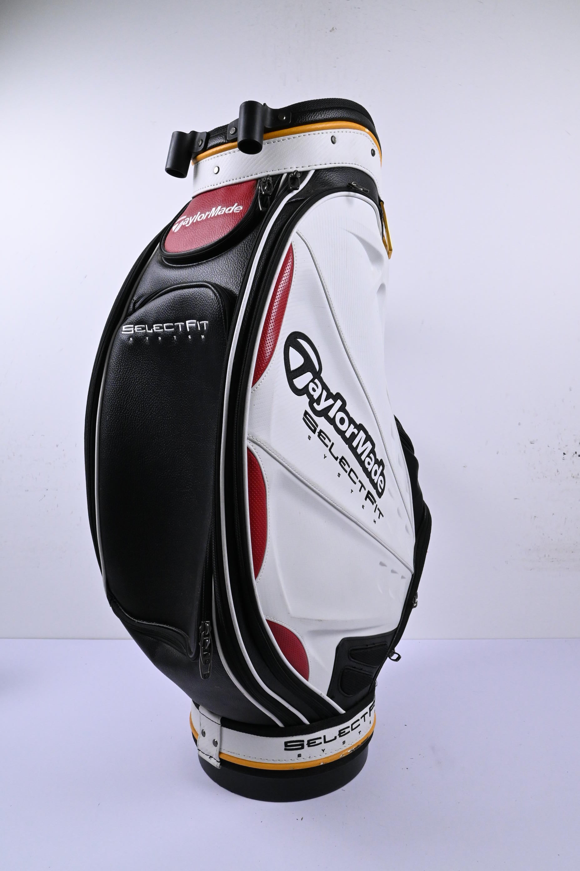 Taylormade Select Fit System Tour Bag / 6-Way Divider / White, Black & Red