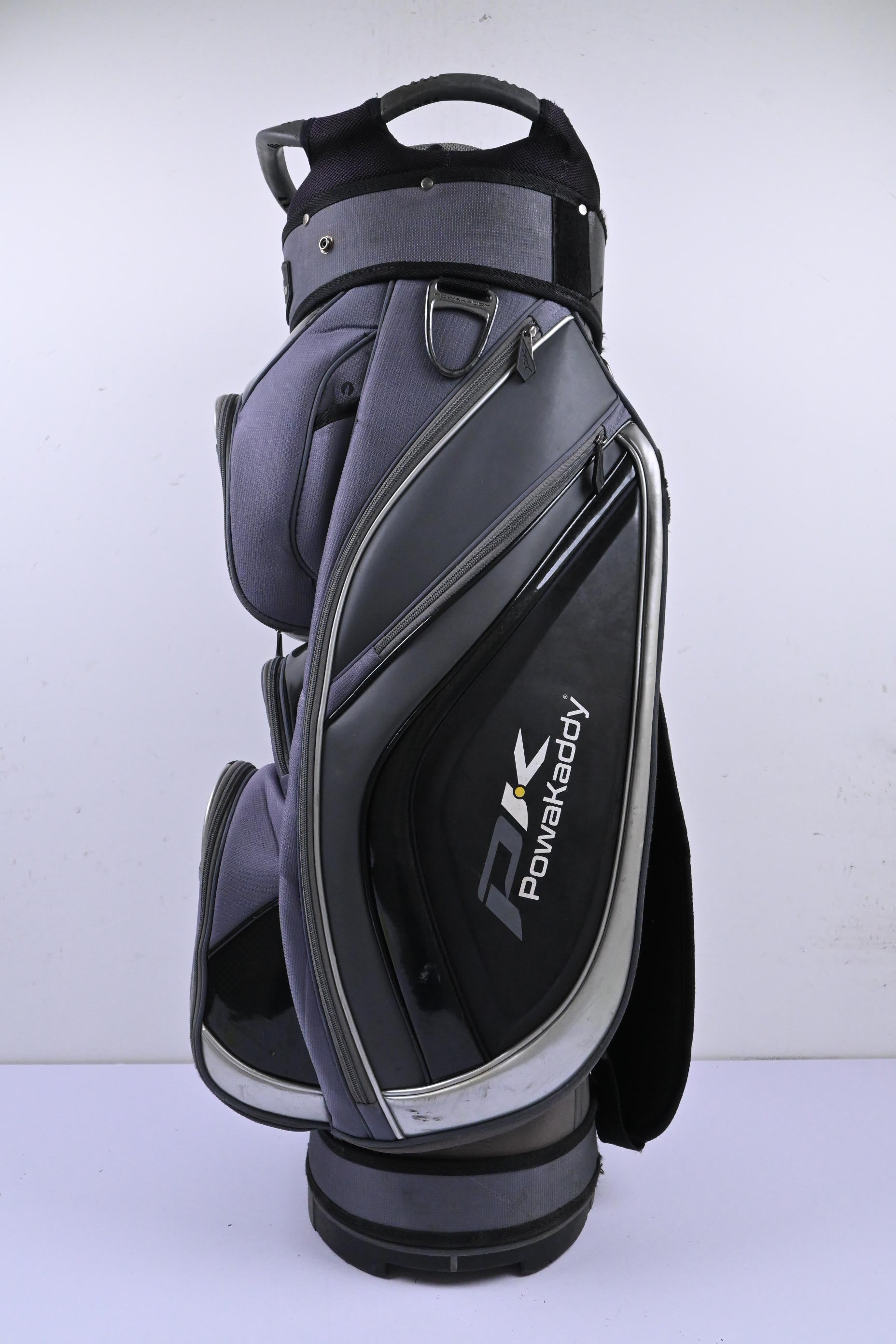 Powakaddy Premium Edition Cart Bag / 14-Way Divider / Grey & Black