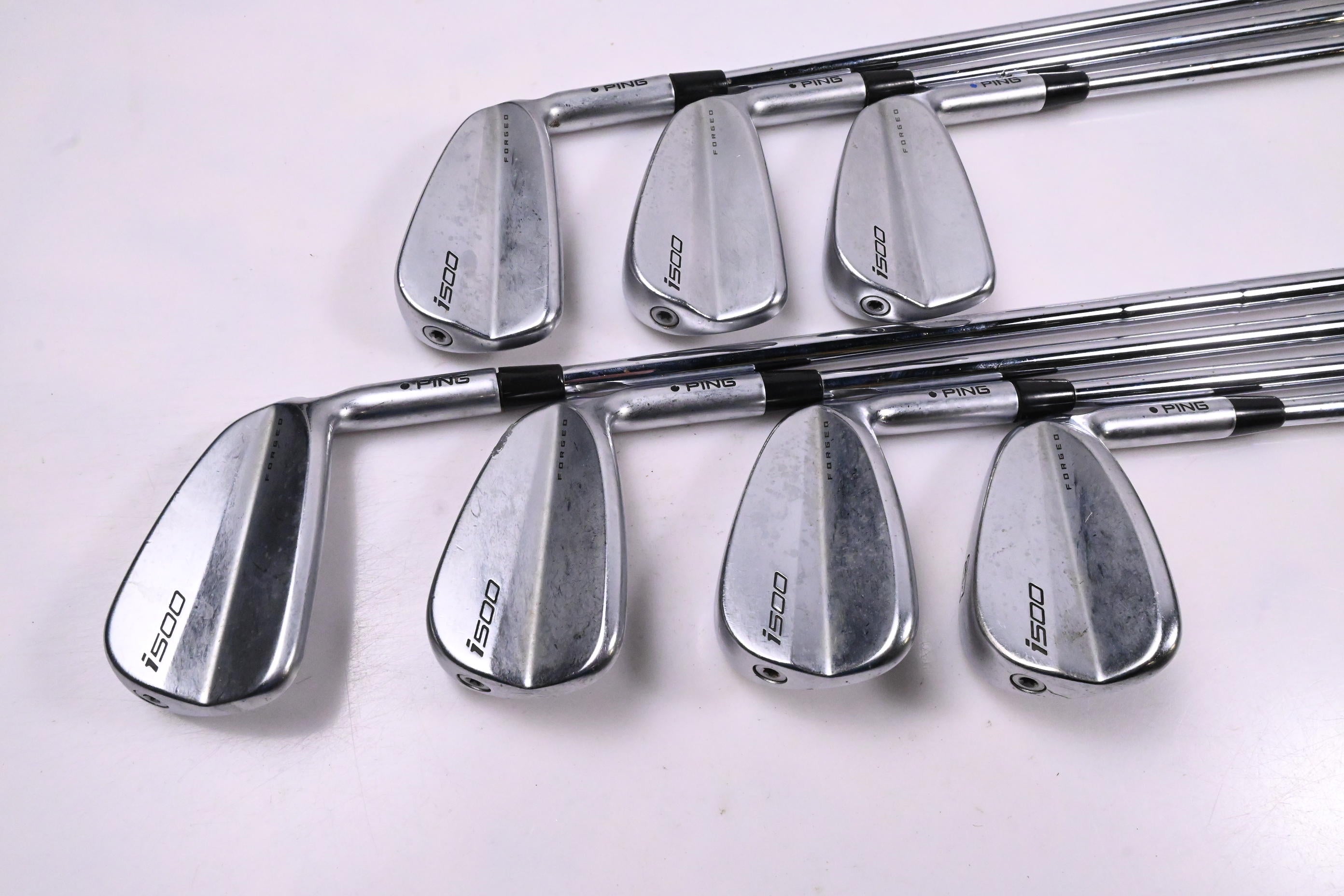 Ping i500 Irons / 4-PW / Blue Dot / Stiff Flex Dynamic Gold 120 S300 Shafts