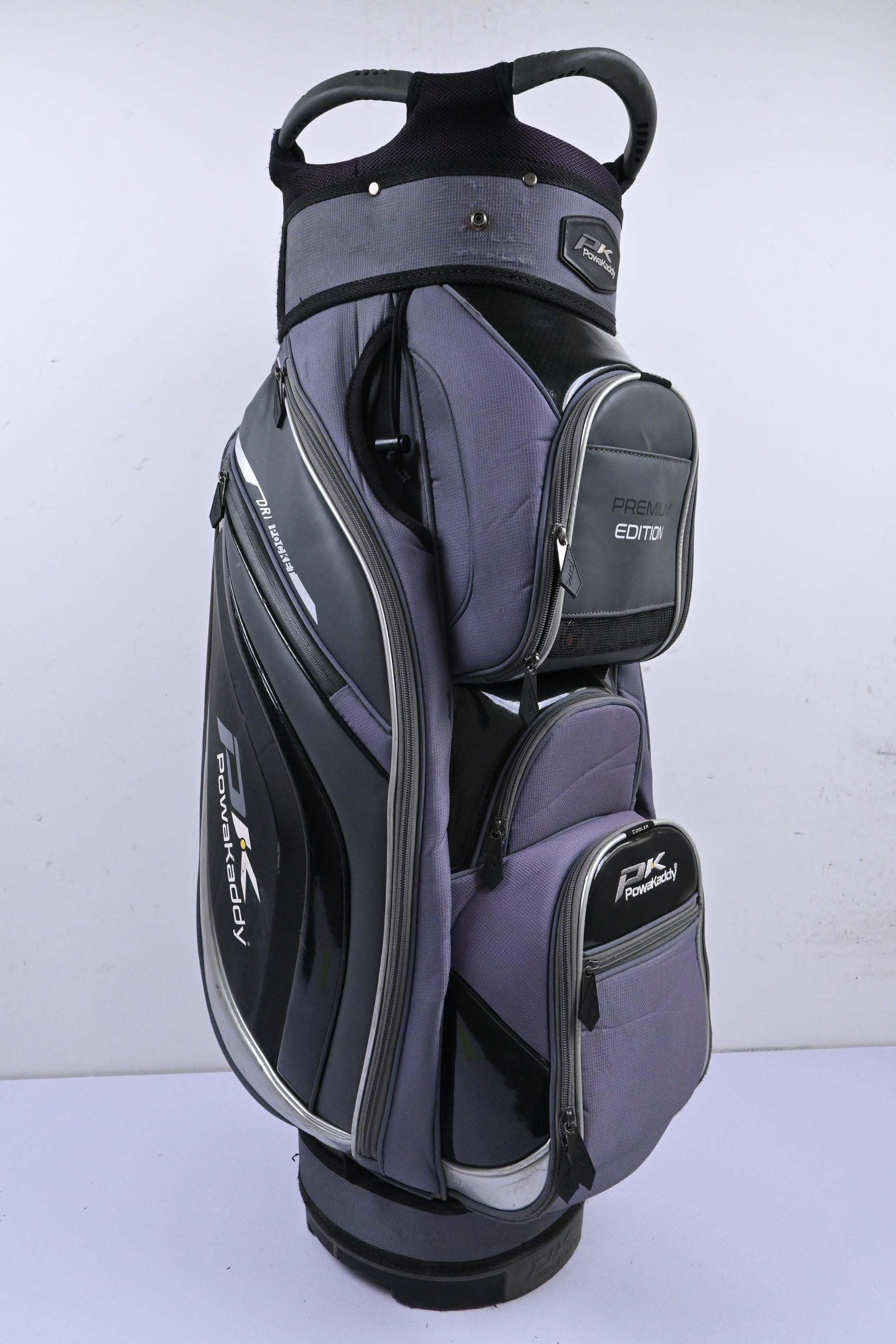 Powakaddy Premium Edition Cart Bag / 14-Way Divider / Grey & Black