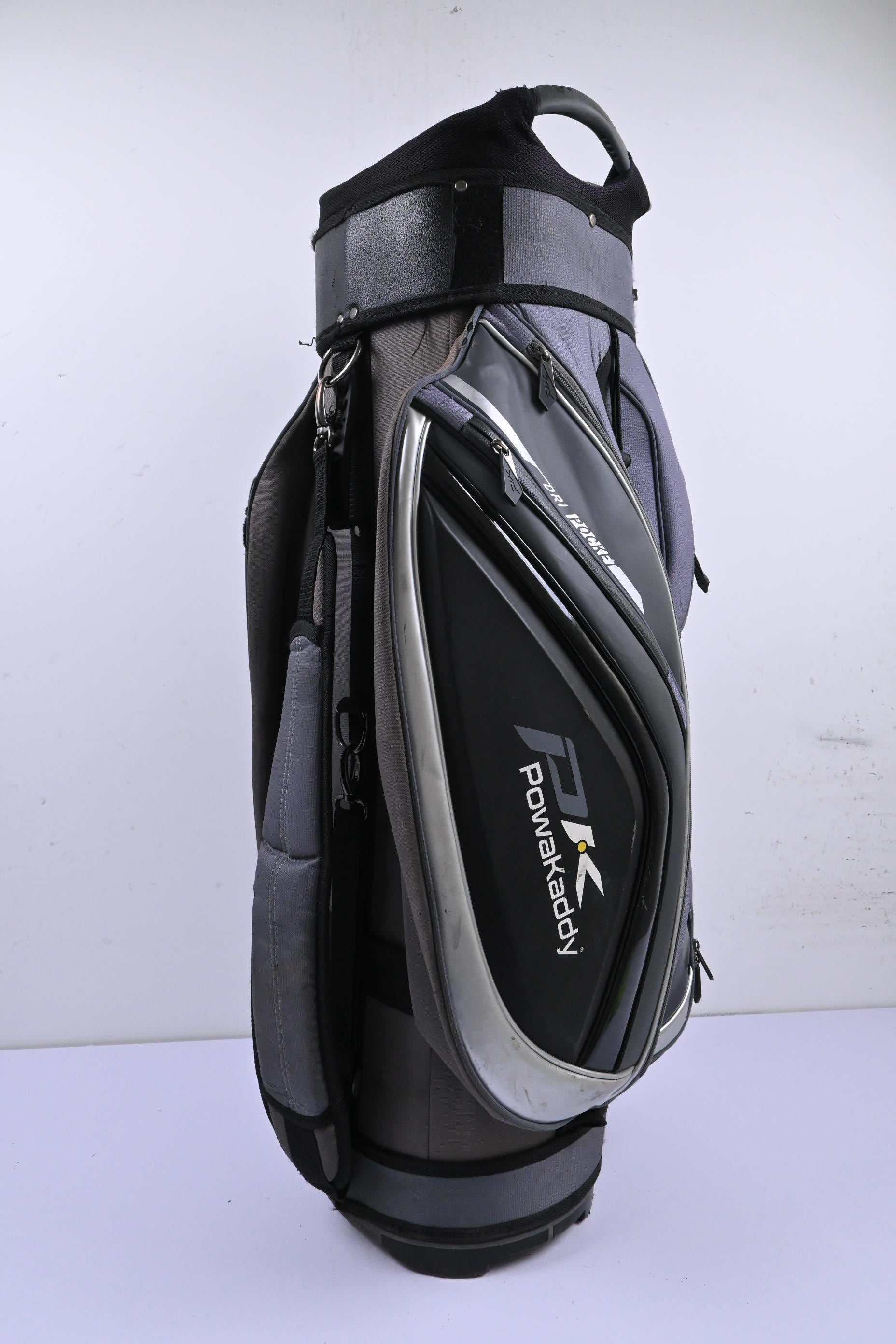 Powakaddy Premium Edition Cart Bag / 14-Way Divider / Grey & Black