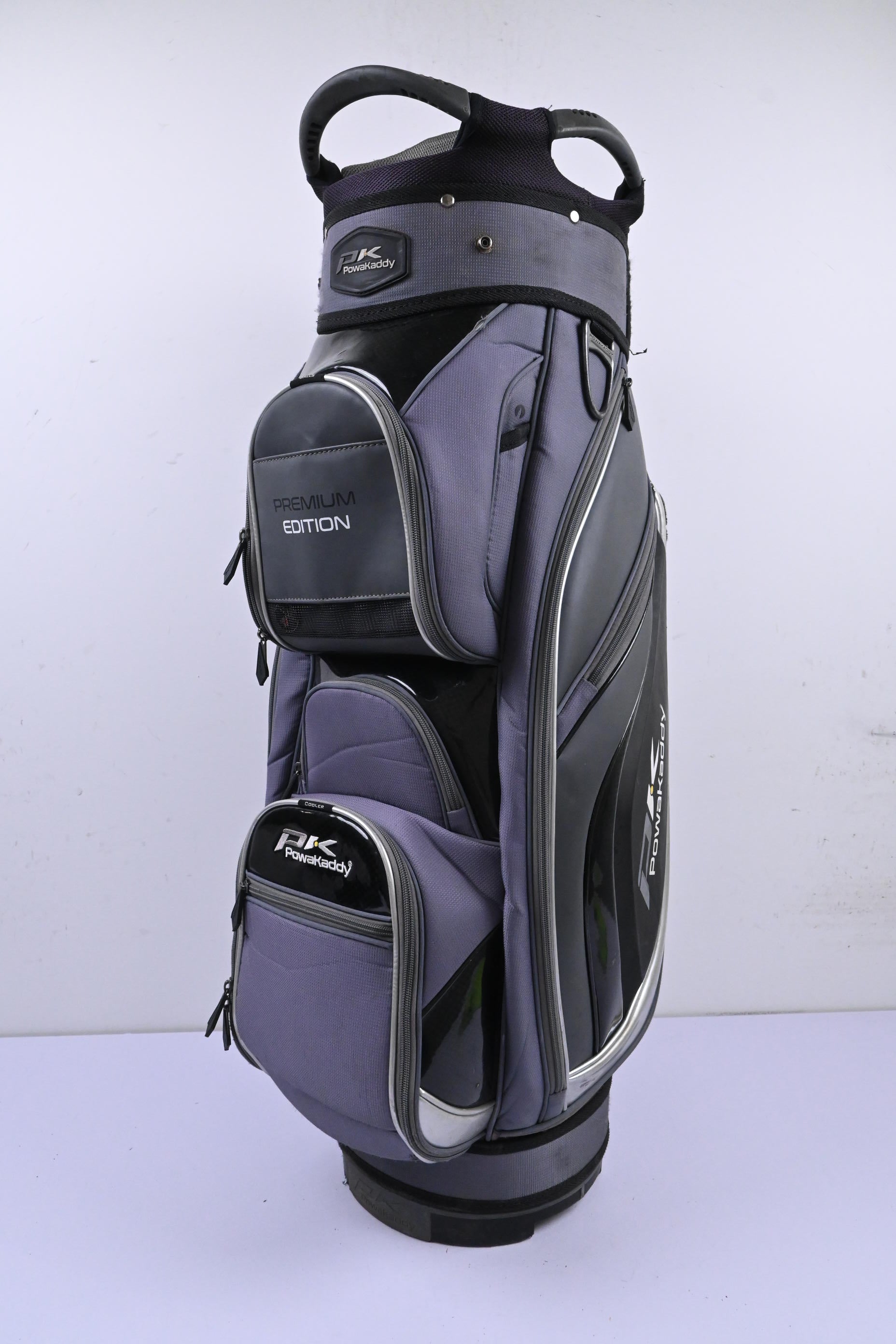 Powakaddy Premium Edition Cart Bag / 14-Way Divider / Grey & Black