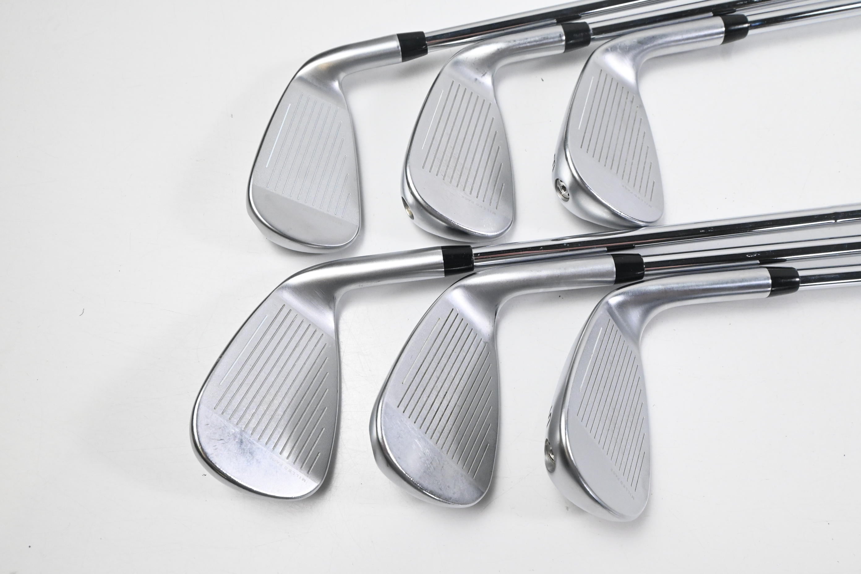 Left Hand Cobra LTDx One Length Irons / 7-PW+GW+SW / Regular Flex KBS Tour 90