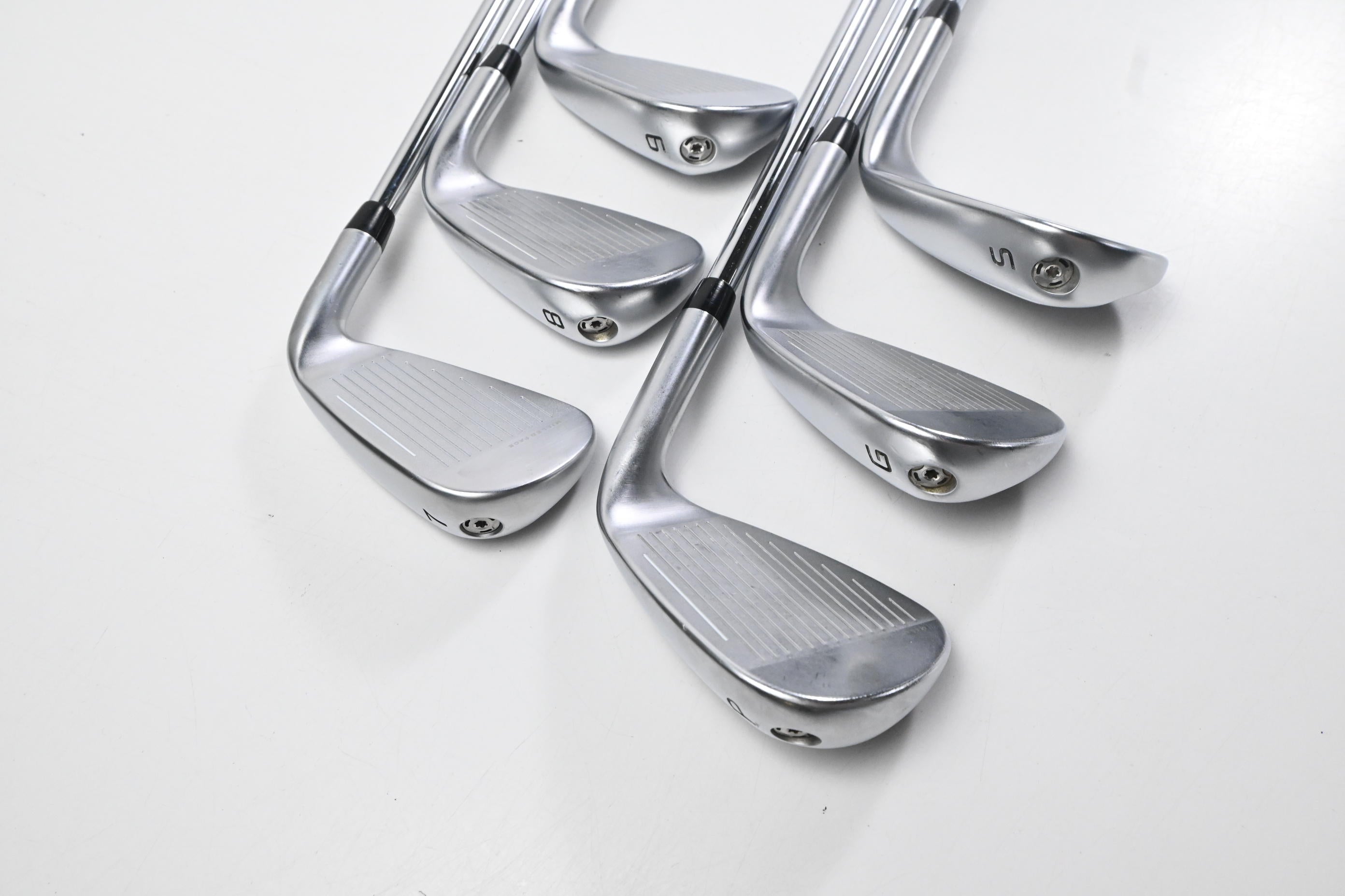 Left Hand Cobra LTDx One Length Irons / 7-PW+GW+SW / Regular Flex KBS Tour 90