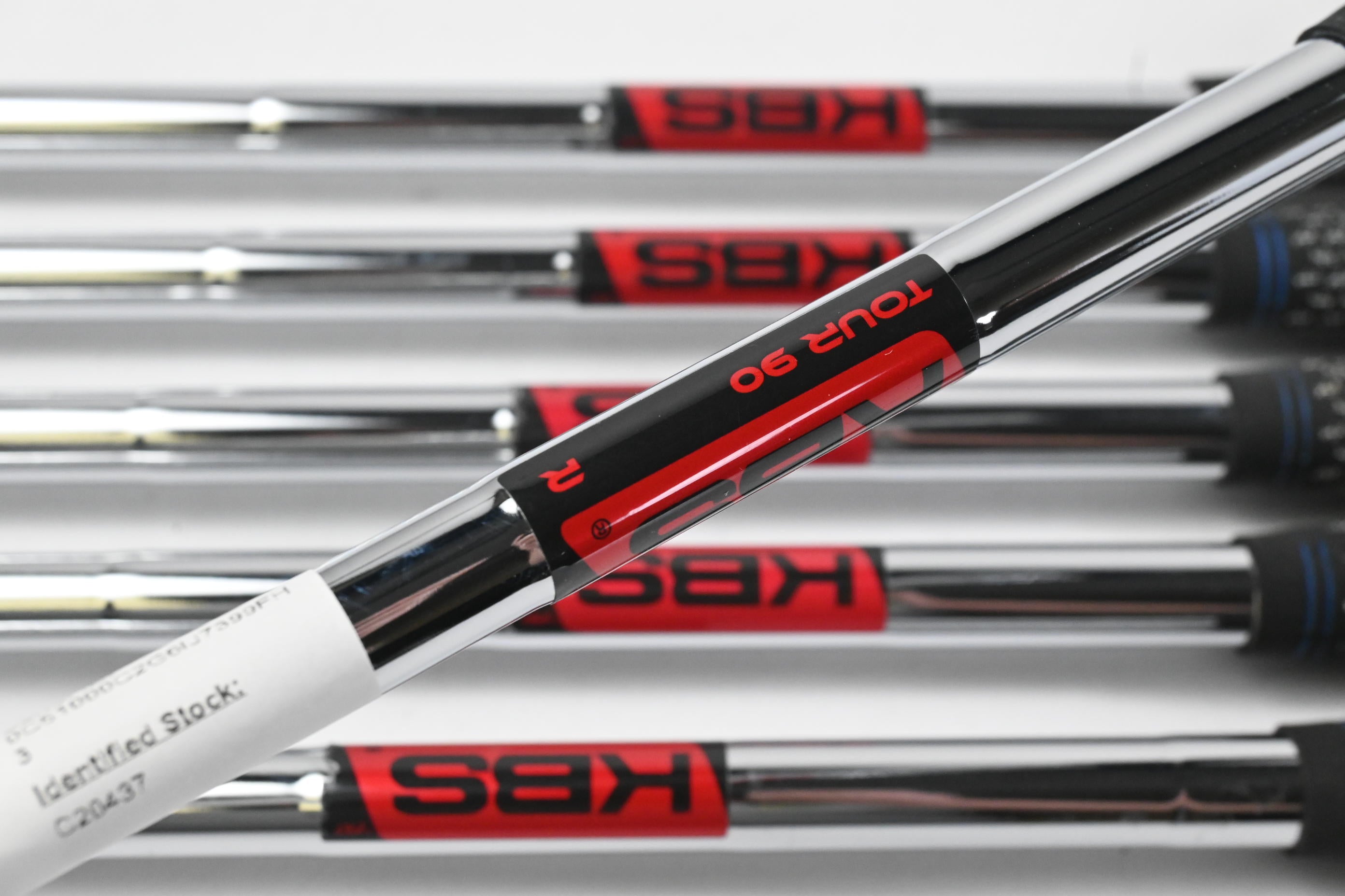 Left Hand Cobra LTDx One Length Irons / 7-PW+GW+SW / Regular Flex KBS Tour 90