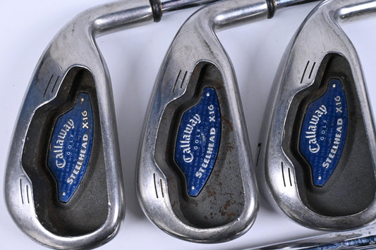 Callaway X-16 Irons / 5-PW+SW / Regular Flex Callaway Steelhead Shafts