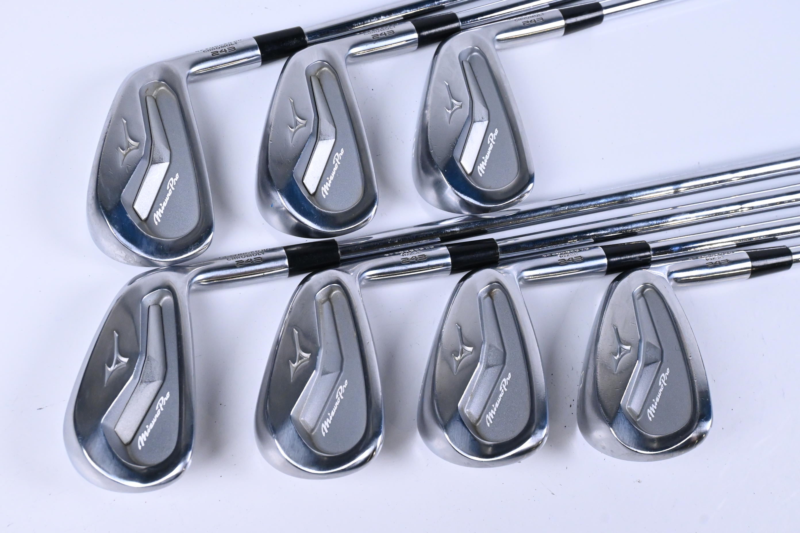 Mizuno Pro 243 Irons / 4-PW / Stiff Flex KBS S-Taper 120 Shafts