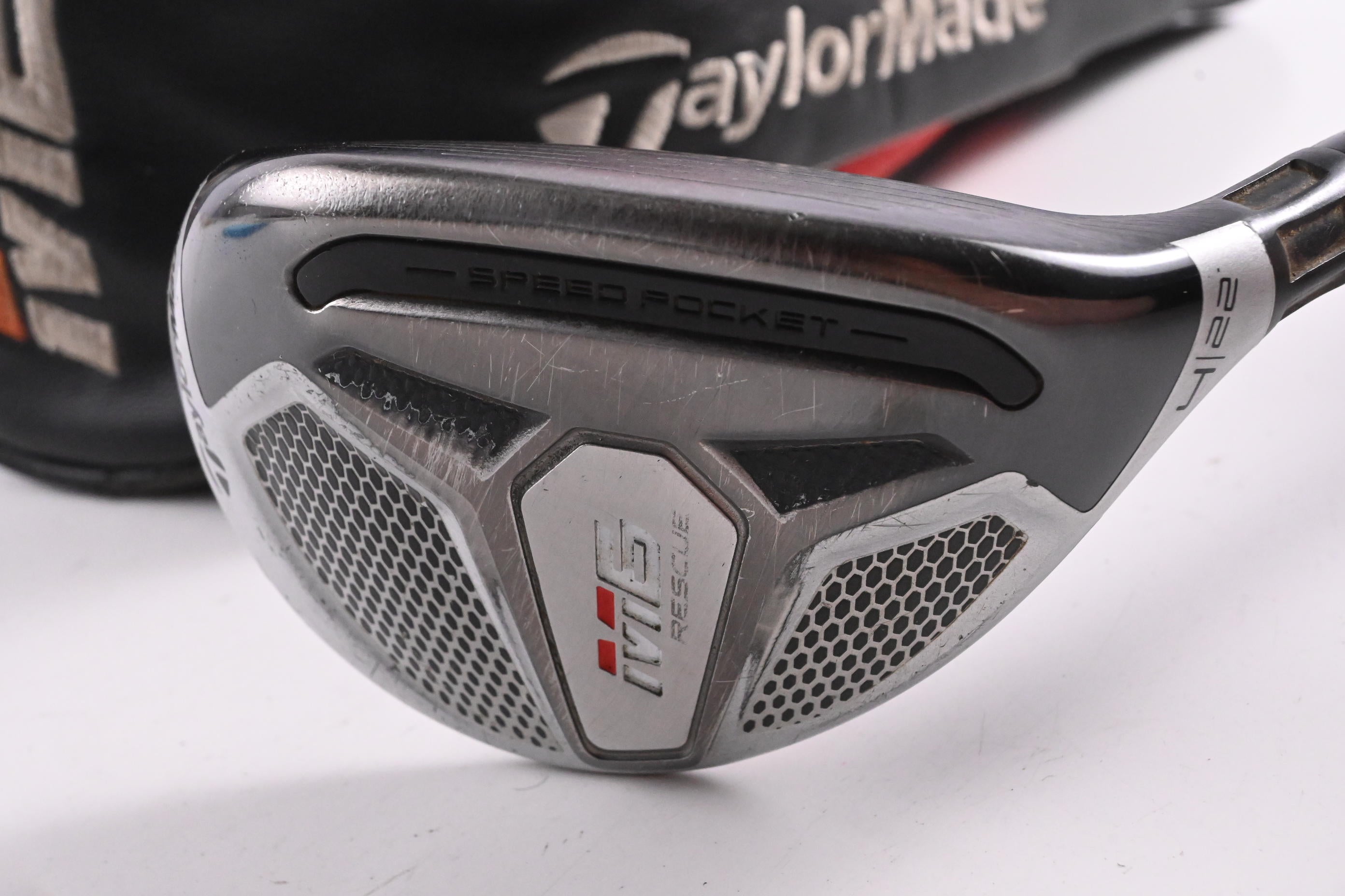 Taylormade M6 #4 Hybrid / 22 Degree / Stiff Flex Fujikura Atmos Orange 7 Shaft