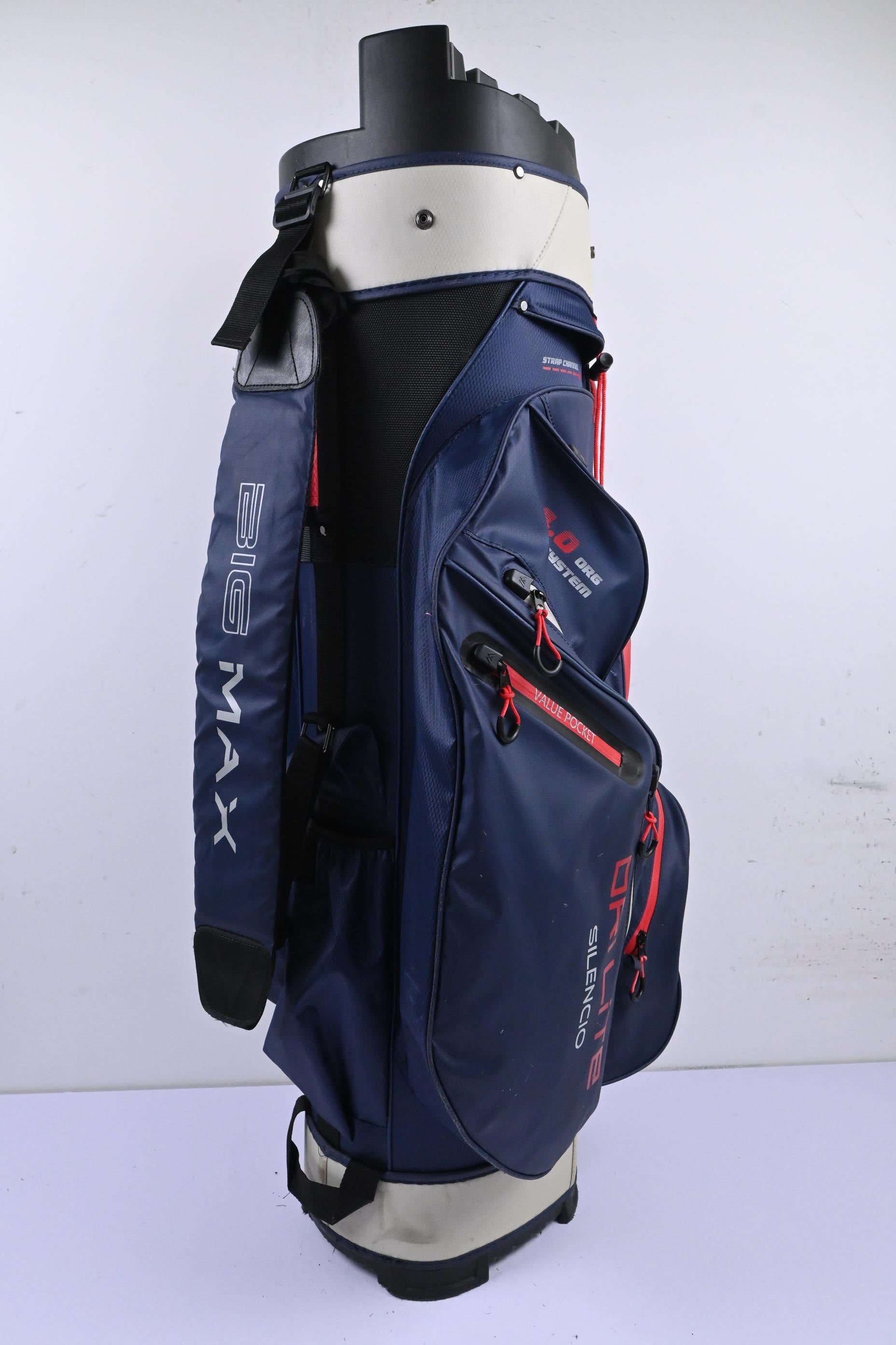 Big Max Dri Lite Silencio Cart Bag / 14-Way Divider / Blue & Red