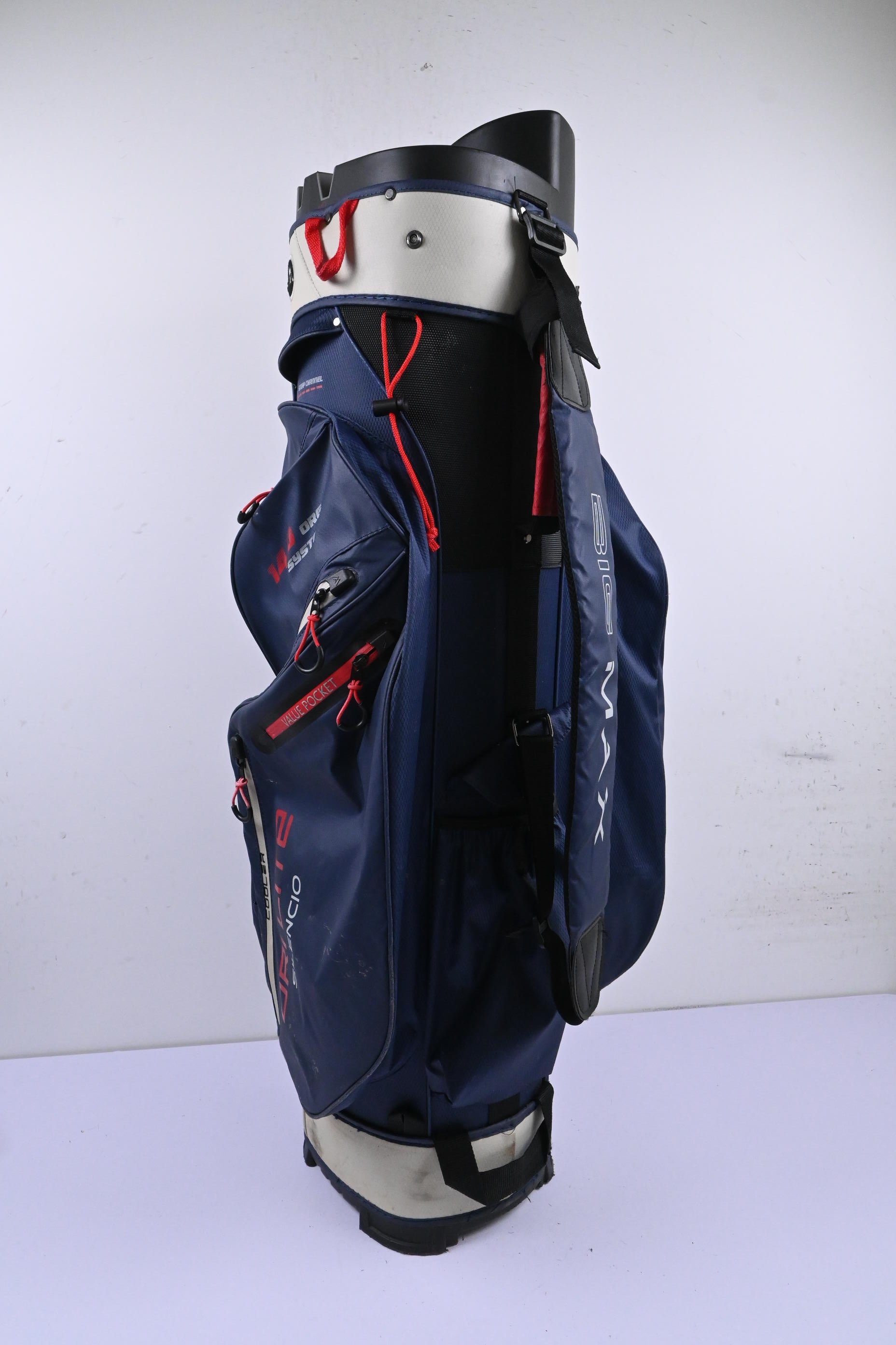 Big Max Dri Lite Silencio Cart Bag / 14-Way Divider / Blue & Red