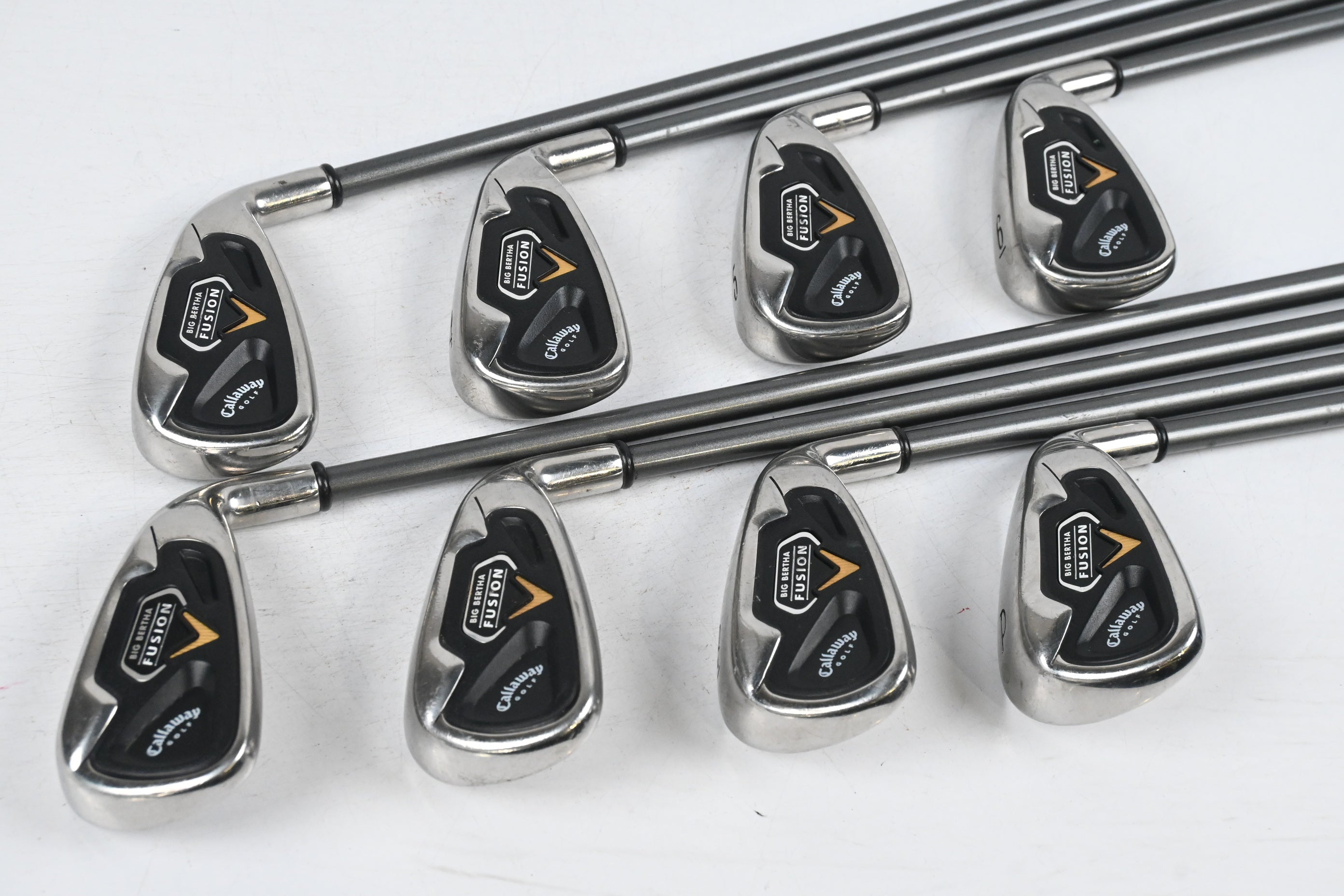 Callaway Big Bertha Fusion Irons / 3-PW / Firm Flex RCH System 75i Shafts