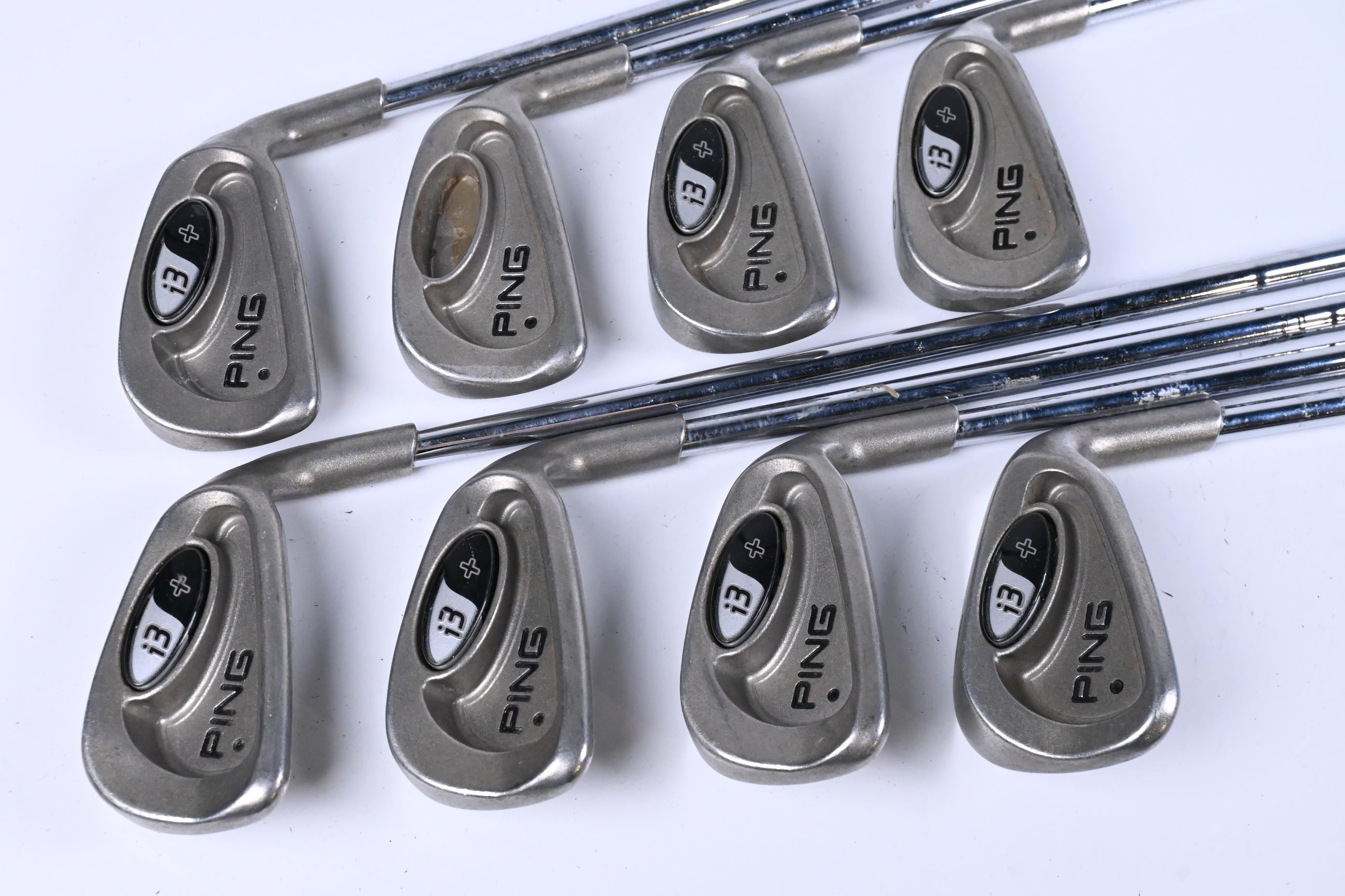 Ping i3+ Irons / 3-PW / Black Dot / Stiff Flex Steel Shafts