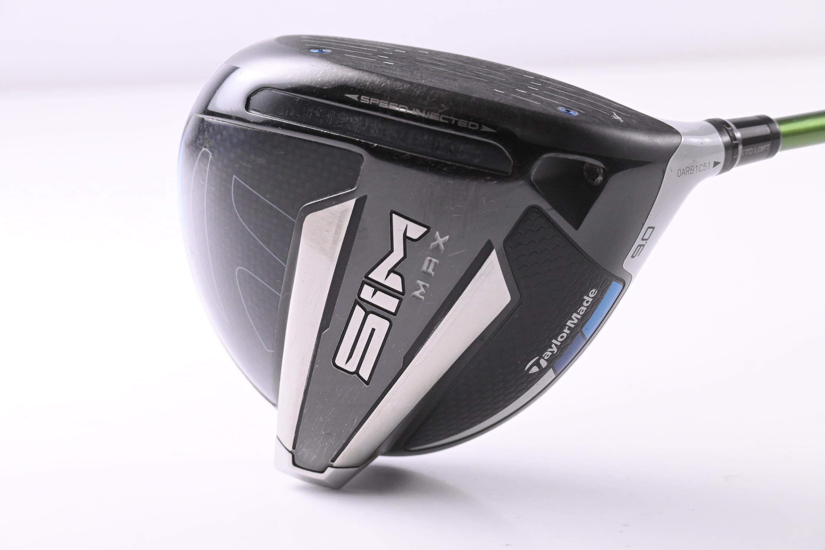 Taylormade SIM Max Driver / 9 Degree / Stiff Flex Aldila Rogue Elite Green 65 Shaft