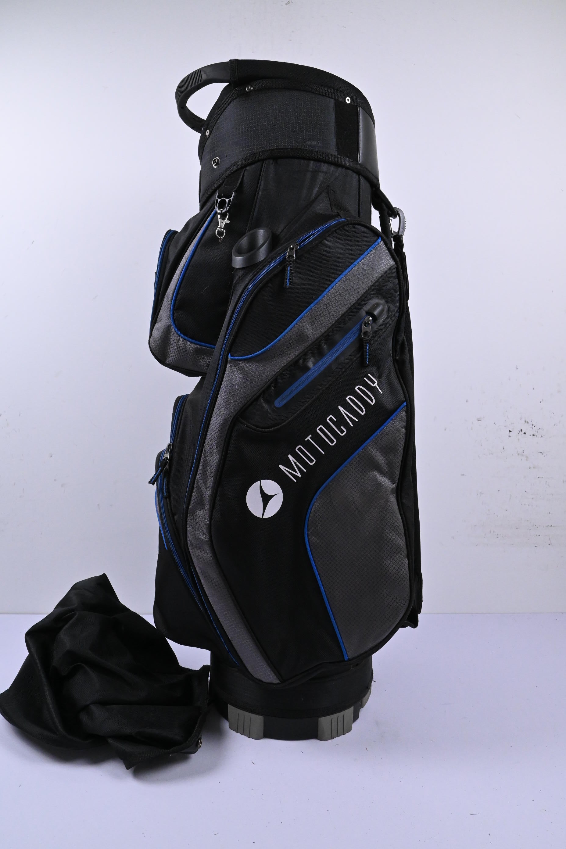 Motocaddy Club Series Cart Bag / 14-Way Divider / Black & Blue