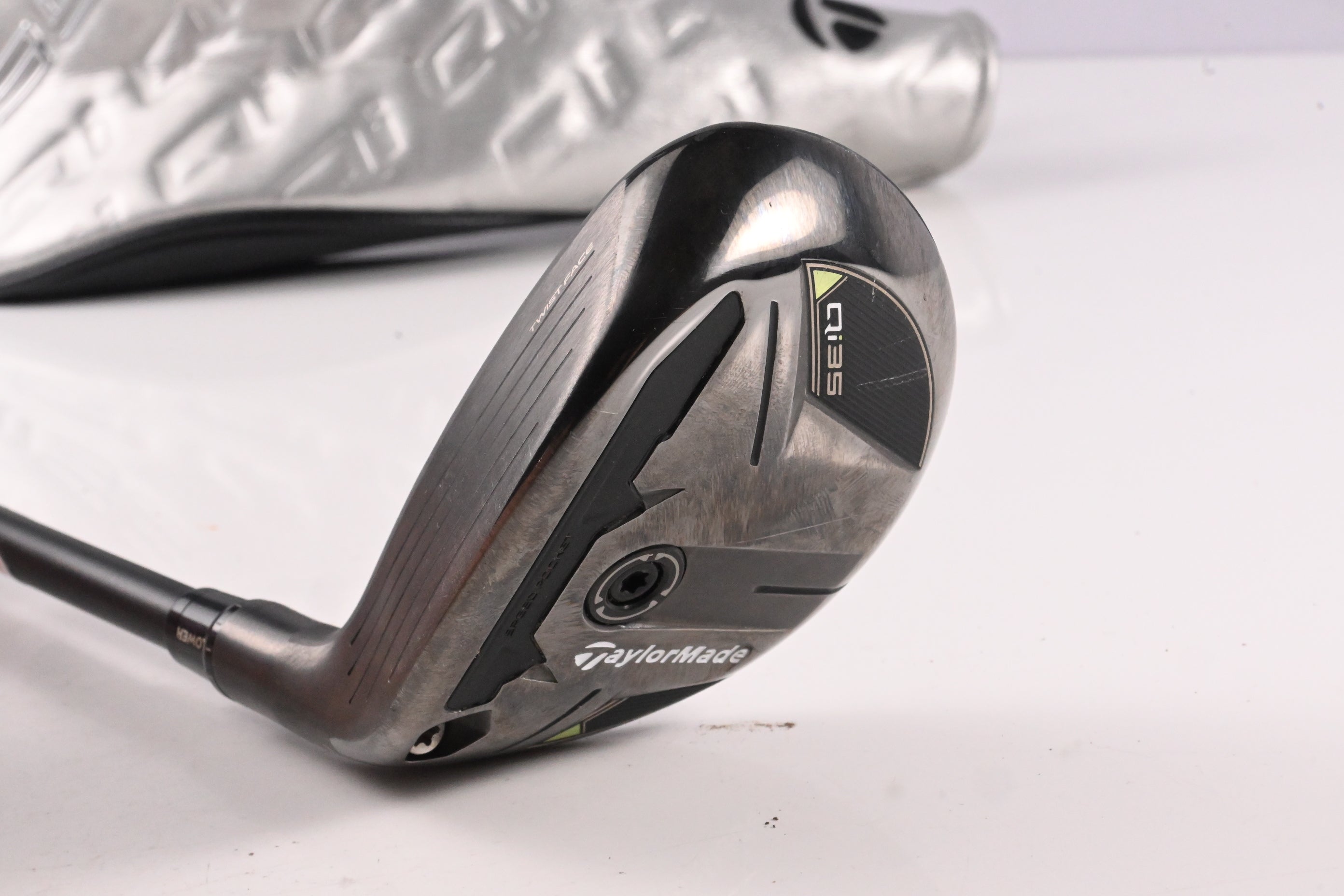 Left Hand Taylormade Qi35 #4 Hybrid / 22 Degree / Regular Flex Ventus Blue 6
