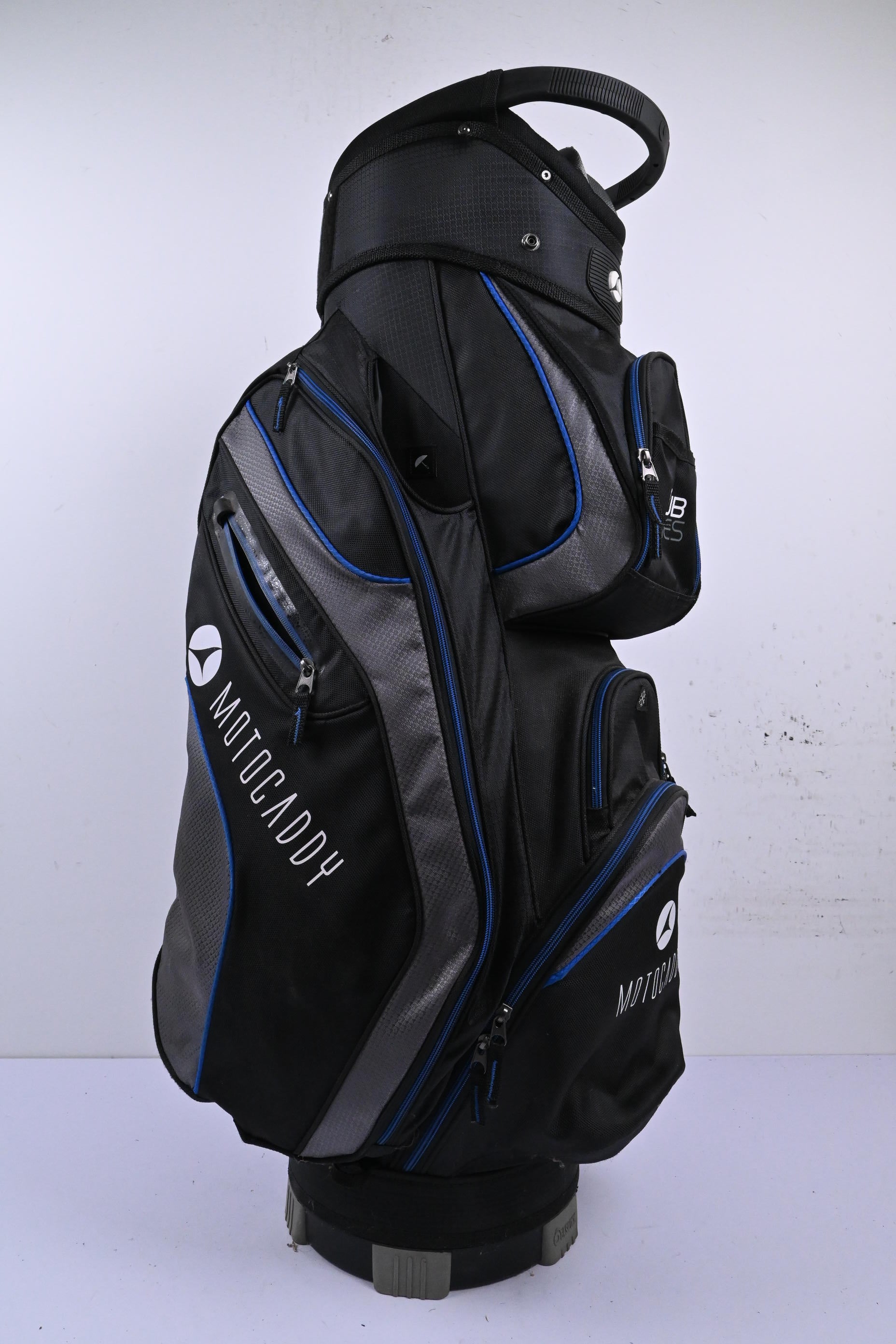 Motocaddy Club Series Cart Bag / 14-Way Divider / Black & Blue