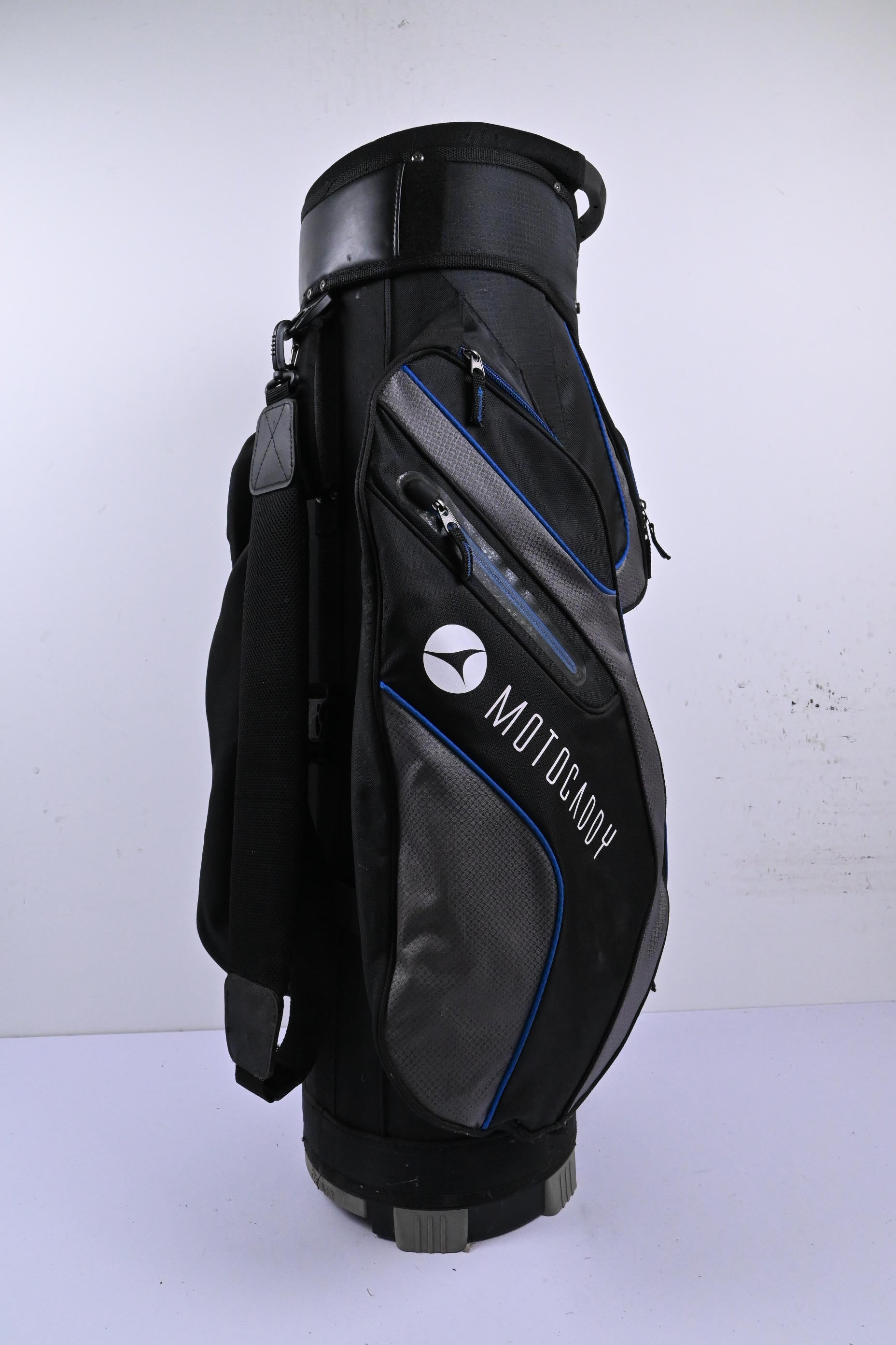 Motocaddy Club Series Cart Bag / 14-Way Divider / Black & Blue