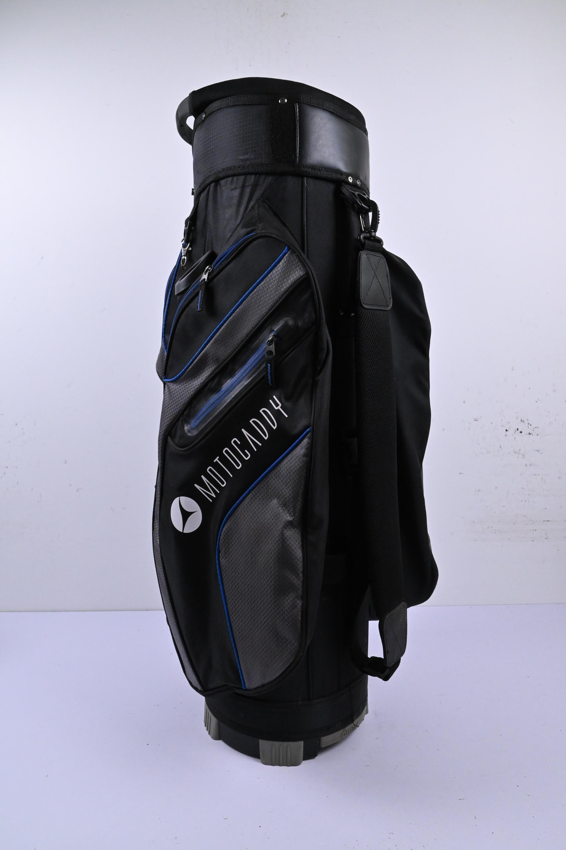 Motocaddy Club Series Cart Bag / 14-Way Divider / Black & Blue