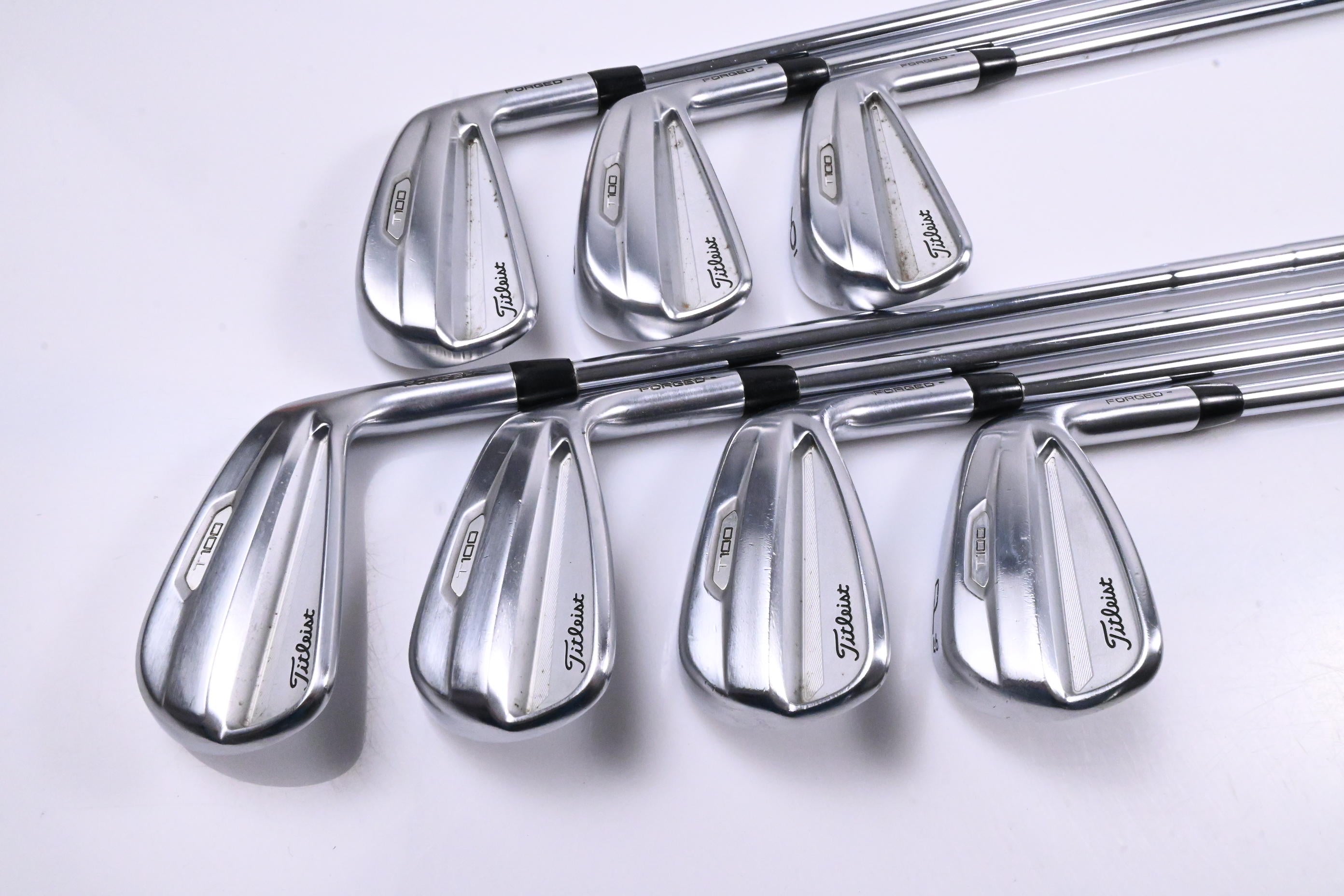 Titleist T100 2021 Irons / 4-PW / Stiff Flex AMT Tour White S300 Shafts