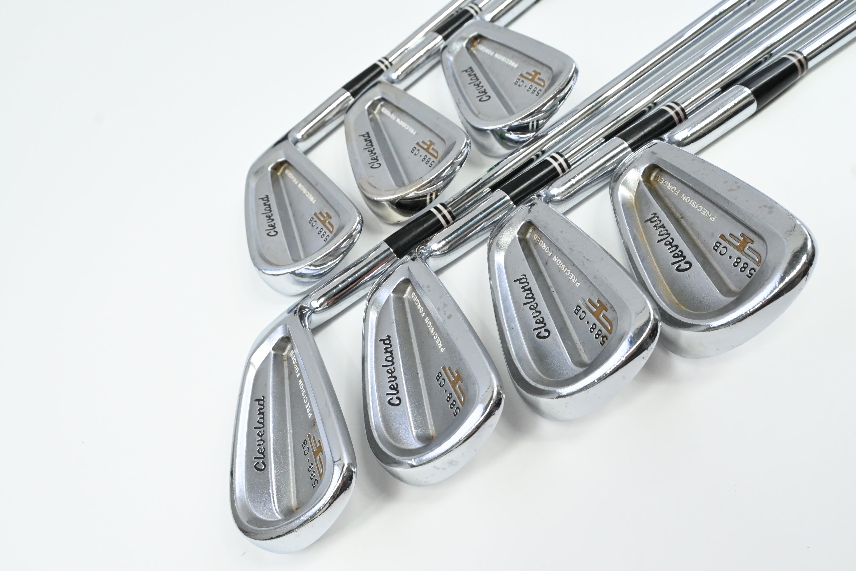 Cleveland 588 CB Forged Irons / 4-PW / Stiff Flex Dynamic Gold Shafts