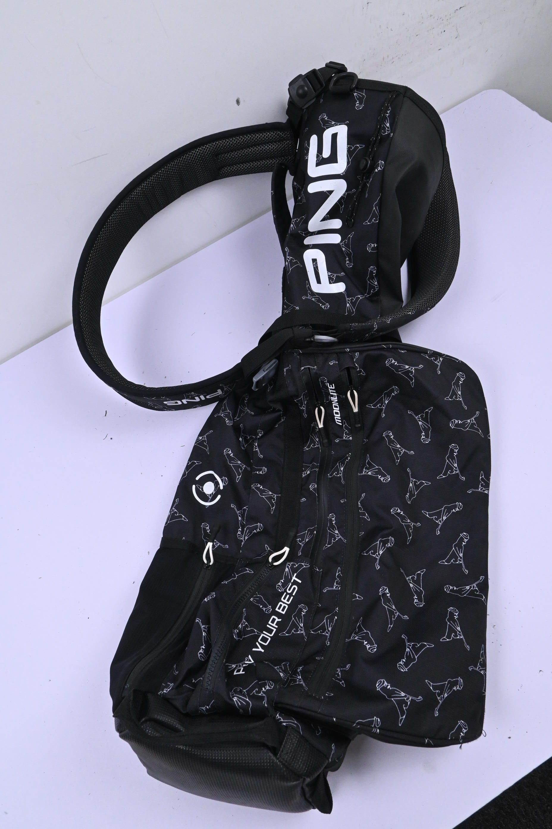 Ping Moonlite Pencil Bag / 4-Way Divider / Black & Grey